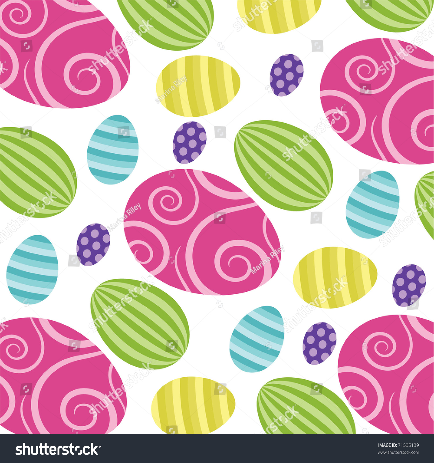 Easter Egg Vector Backgrounds! - 71535139 : Shutterstock