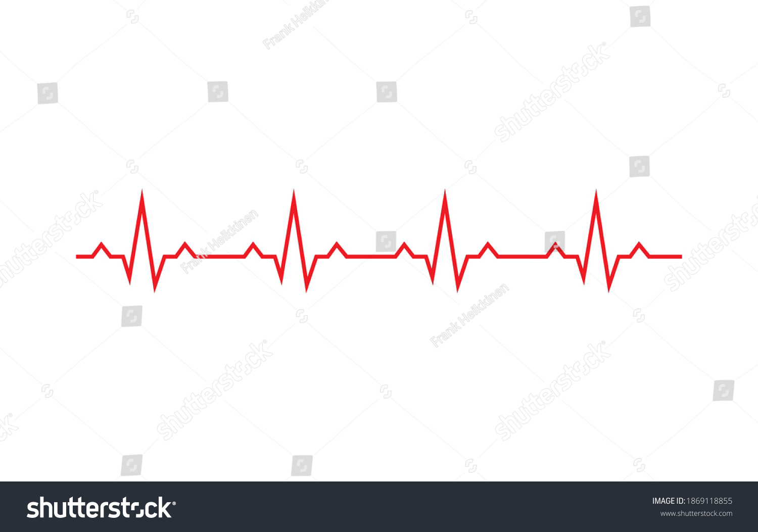 Ecg Heart Beat Line Icon Symbol Stock Vector Royalty Free