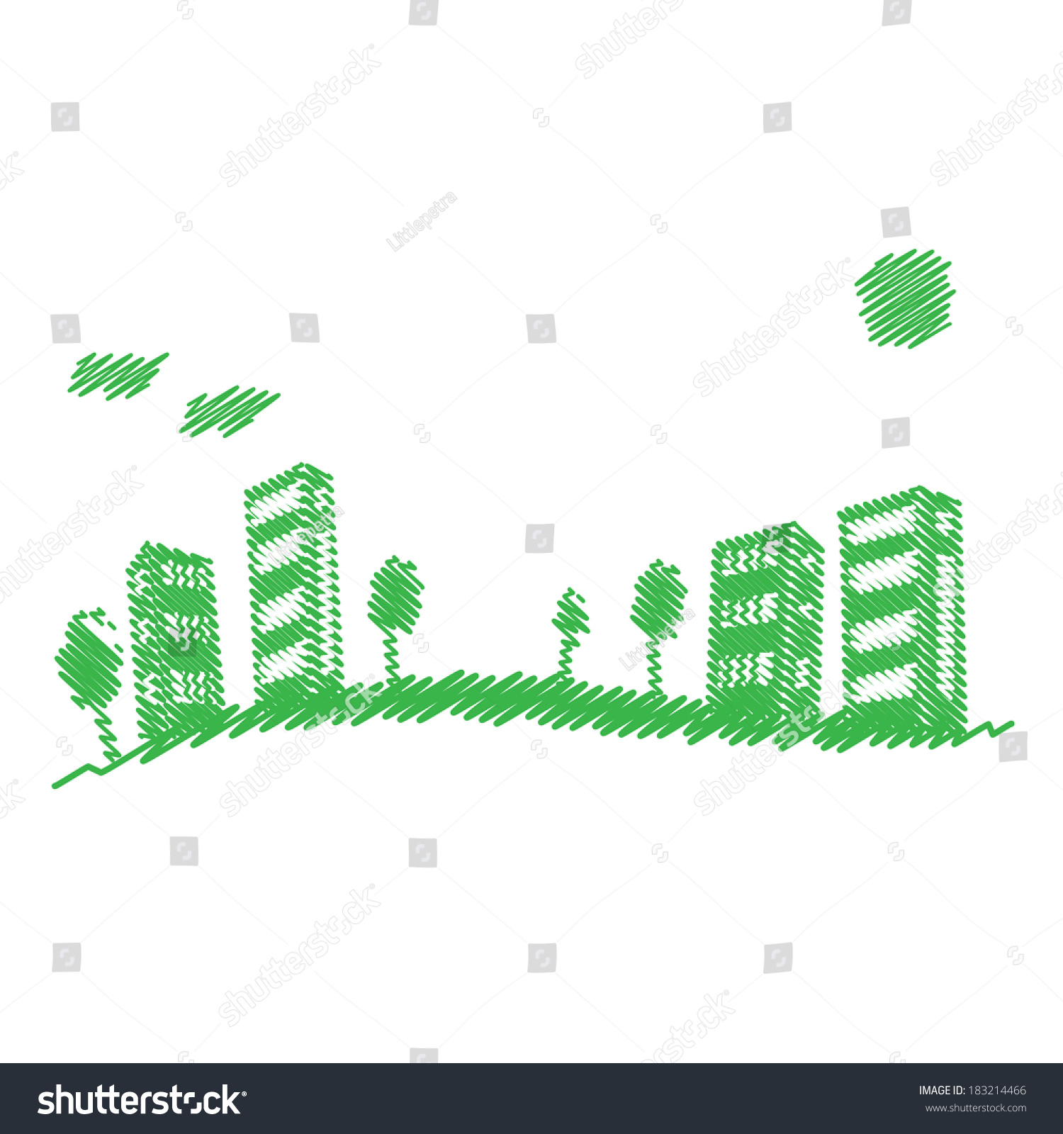 Eco Friendly City Stock Vector Royalty Free 183214466 Shutterstock