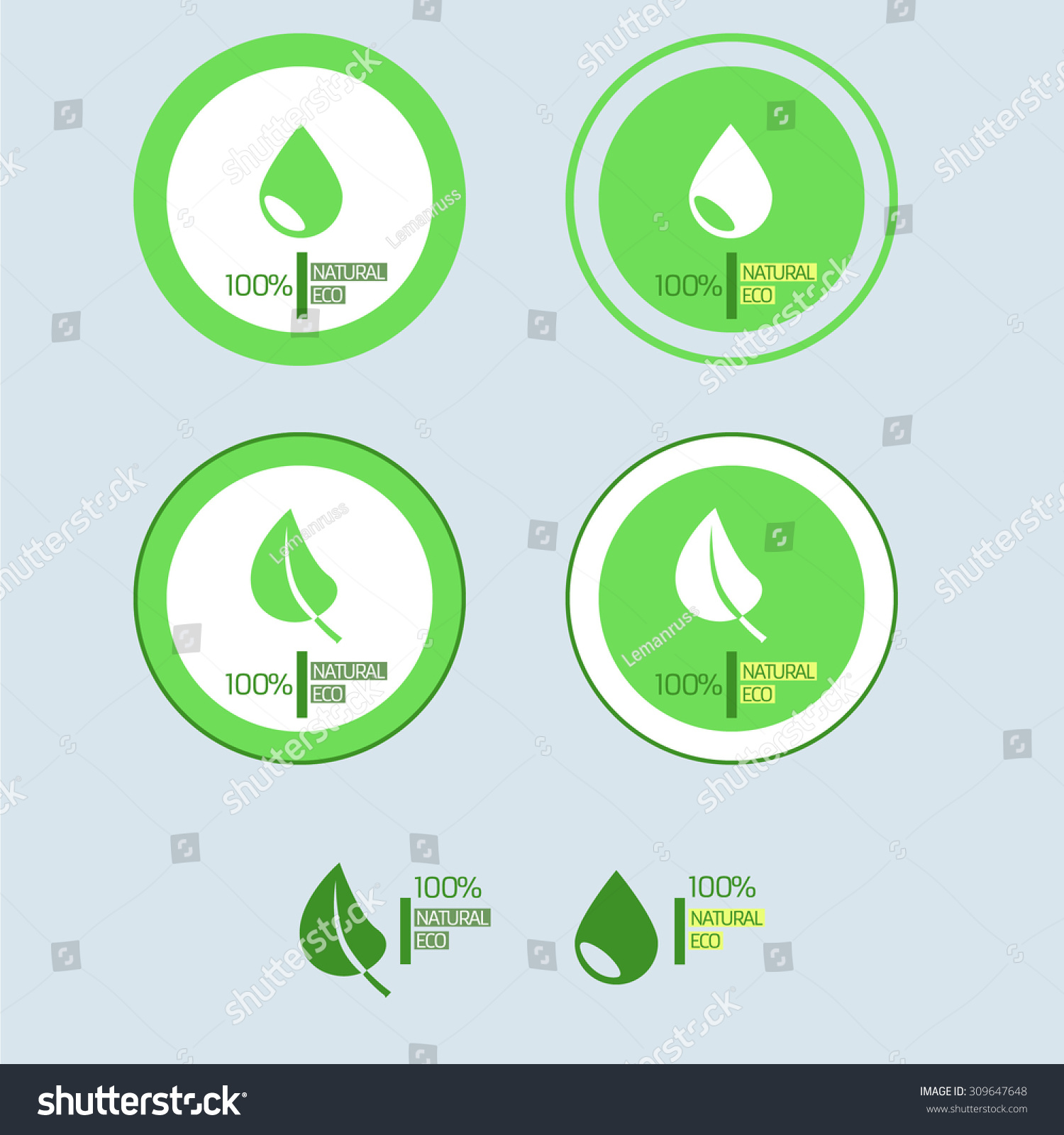 Ecology Green Label Eco Friendly Logos Droplet And A Leaf Of The Tree Environment Web Icons Ecology Green Icons Tree With Logo Vector Stock Vector Image 51156431