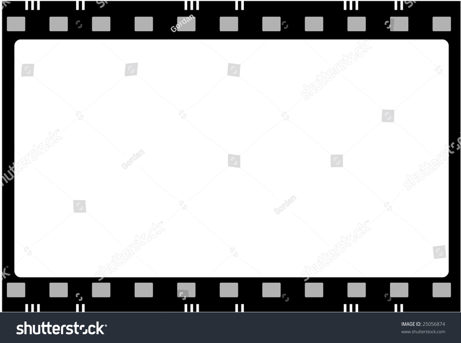 Editable Vector Film Frame Background With Space For Your Text Or Image