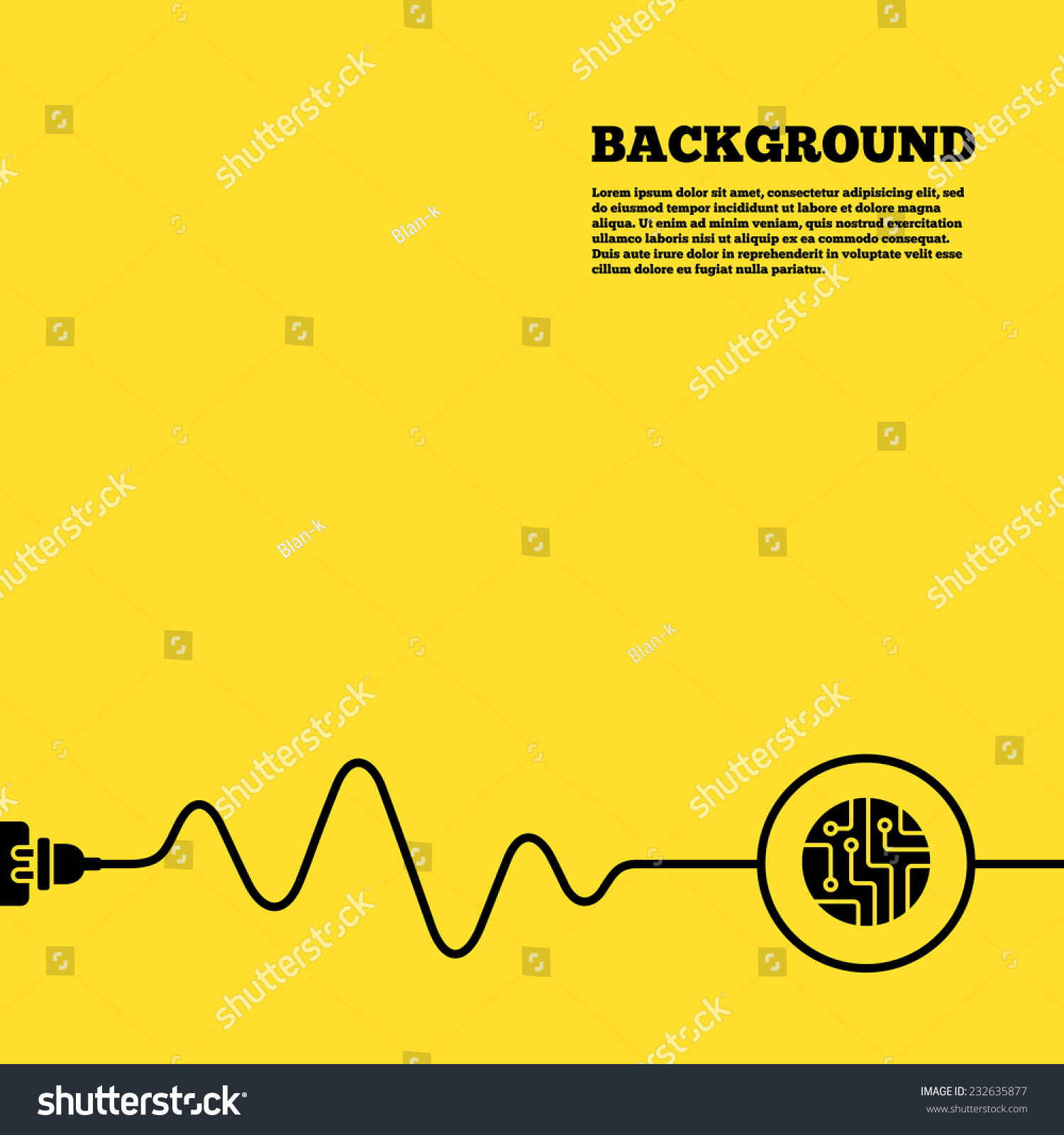 ... board sign icon. Technology scheme circle symbol. Yellow poster with
