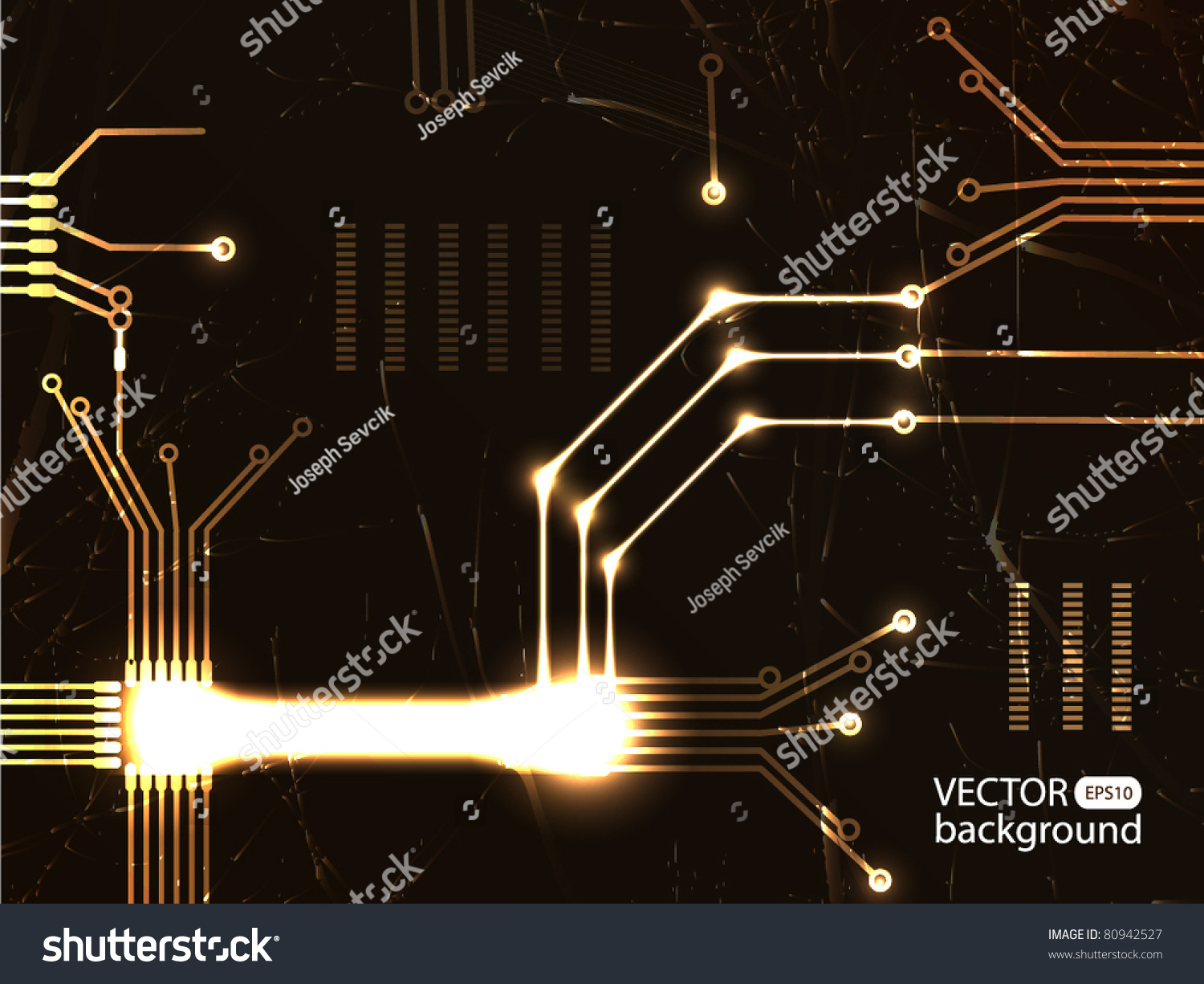 Electrical Scheme Background Stock Vector Illustration 80942527