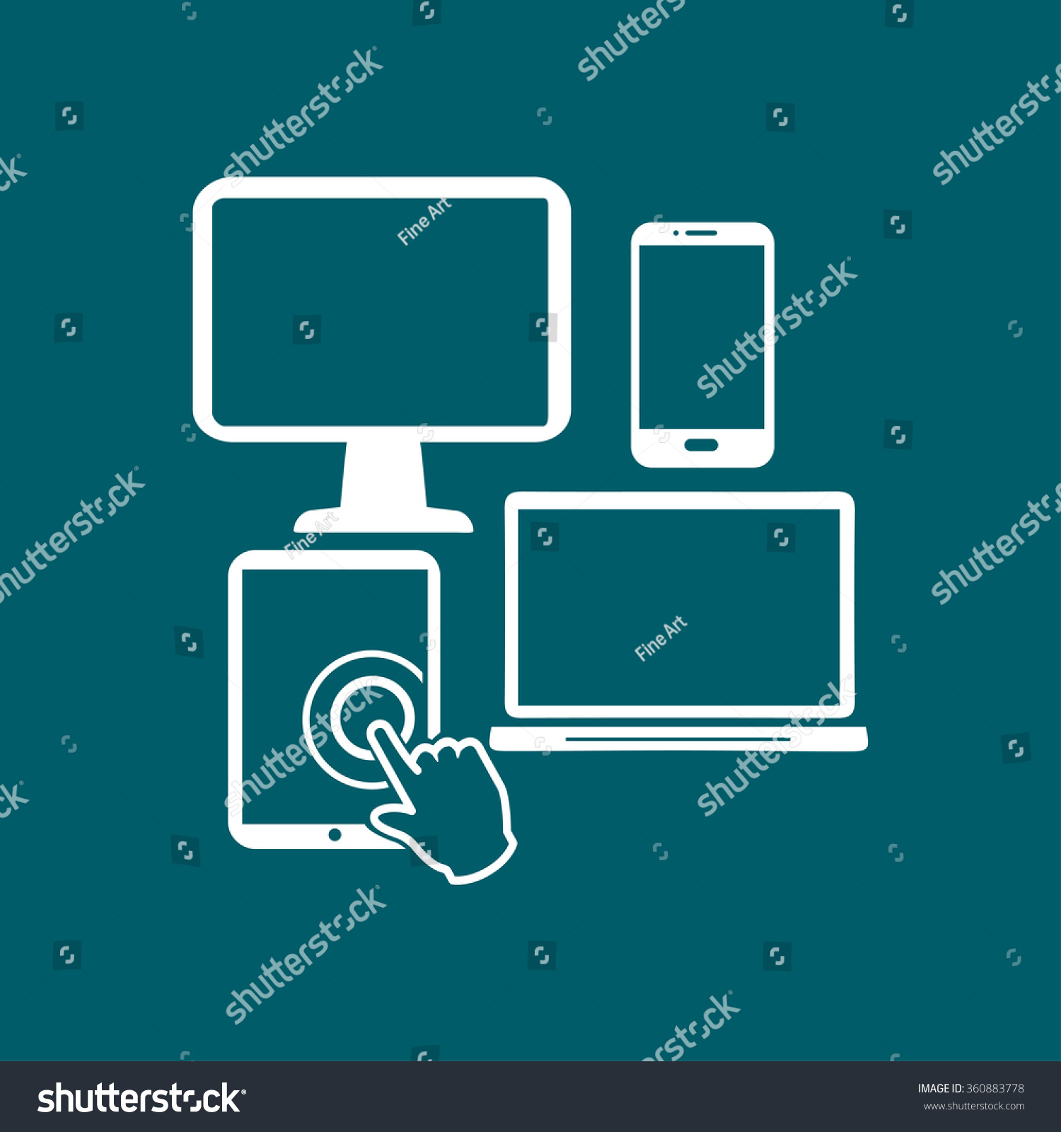 Electronic Devices Smartphone computer tablet netbook simbol Electronic Devices Smartphone computer tablet netbook simbol