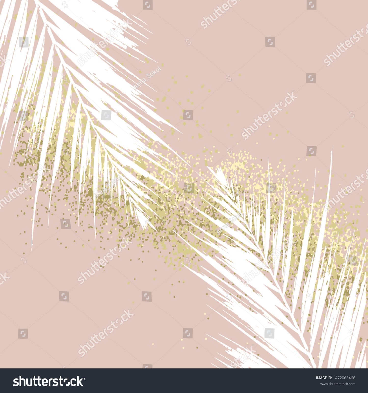 Elegant Luxury Nude Rose Pink Blush Stock Vector Royalty Free