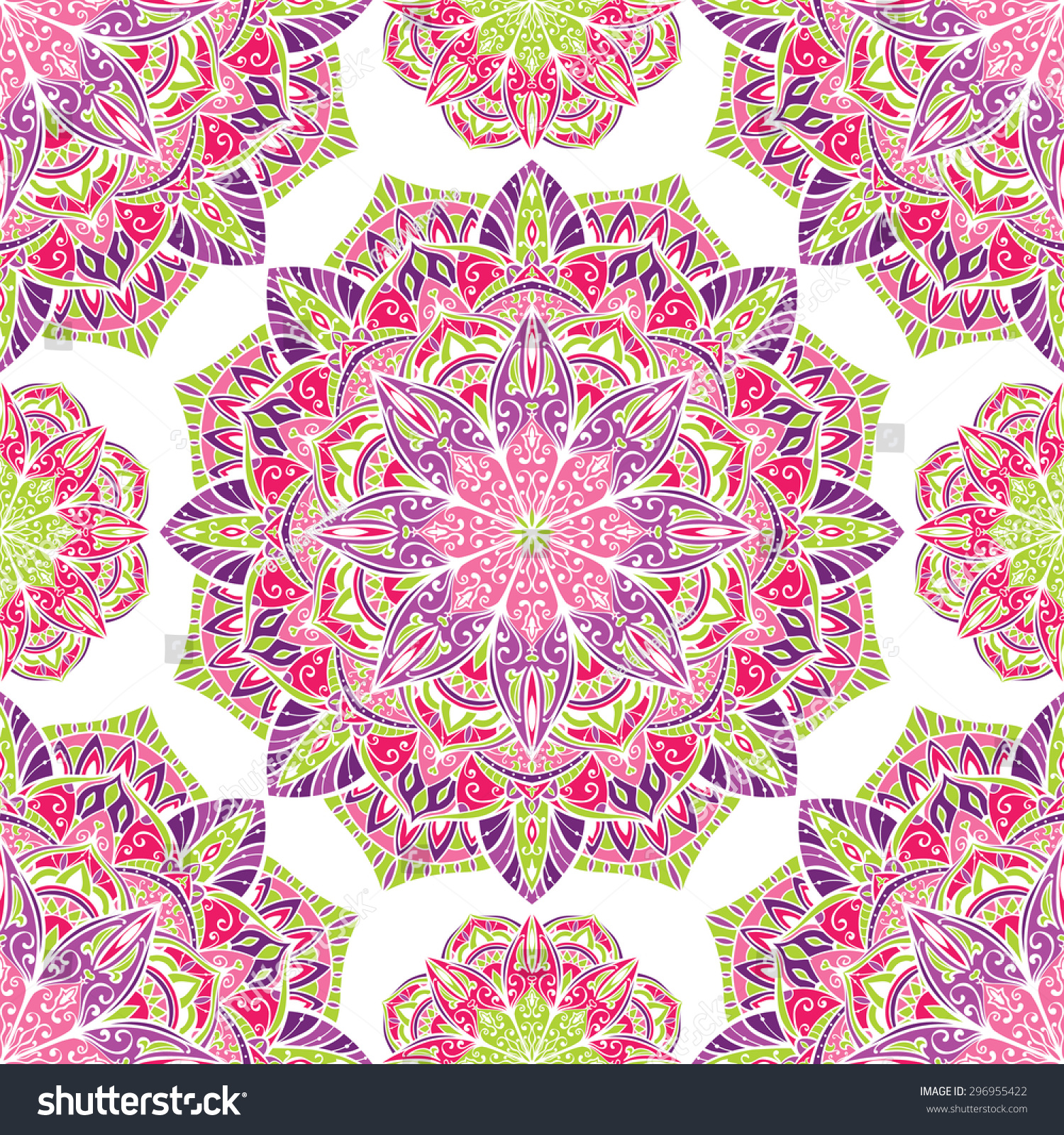 Elegant seamless vector background with oriental ornaments of mandalas on a white background Sketch pattern for fabric Bright delicate festive pattern Elegant seamless vector background with oriental ornaments of mandalas on a white background Sketch pattern for fabric Bright delicate festive pattern