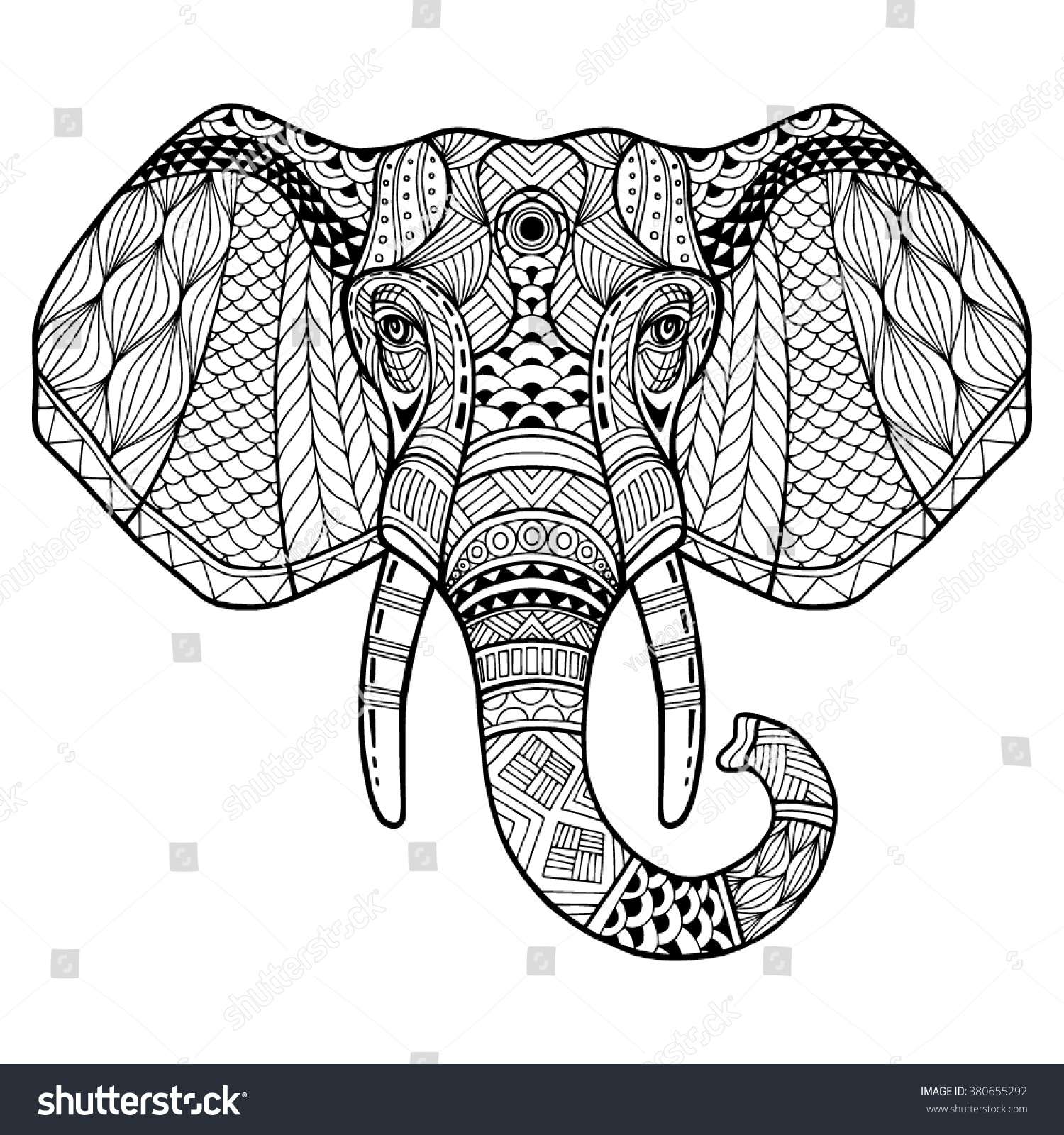 elephant clipart front view - photo #4