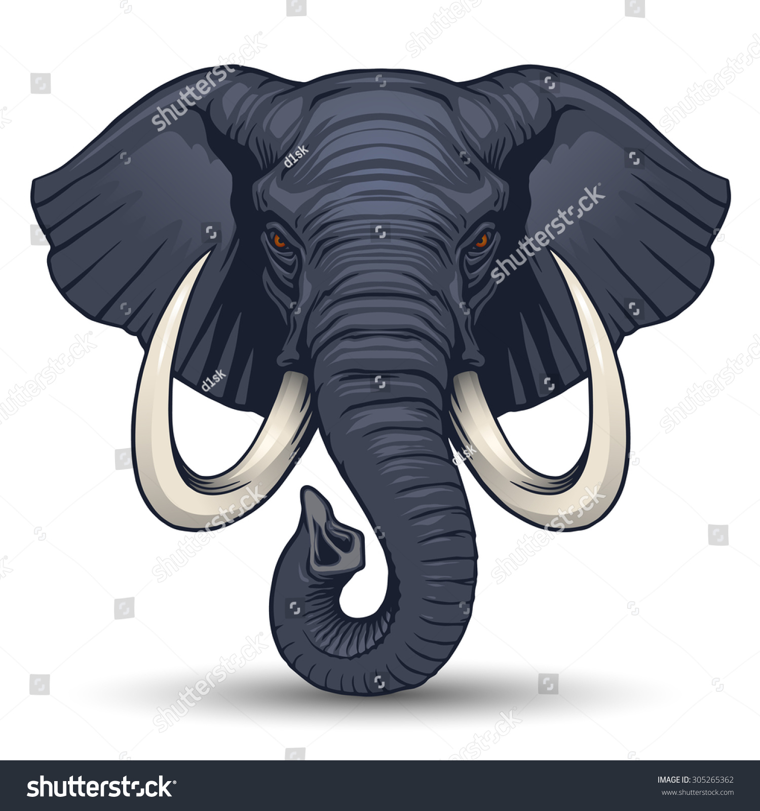 elephant clipart front view - photo #18
