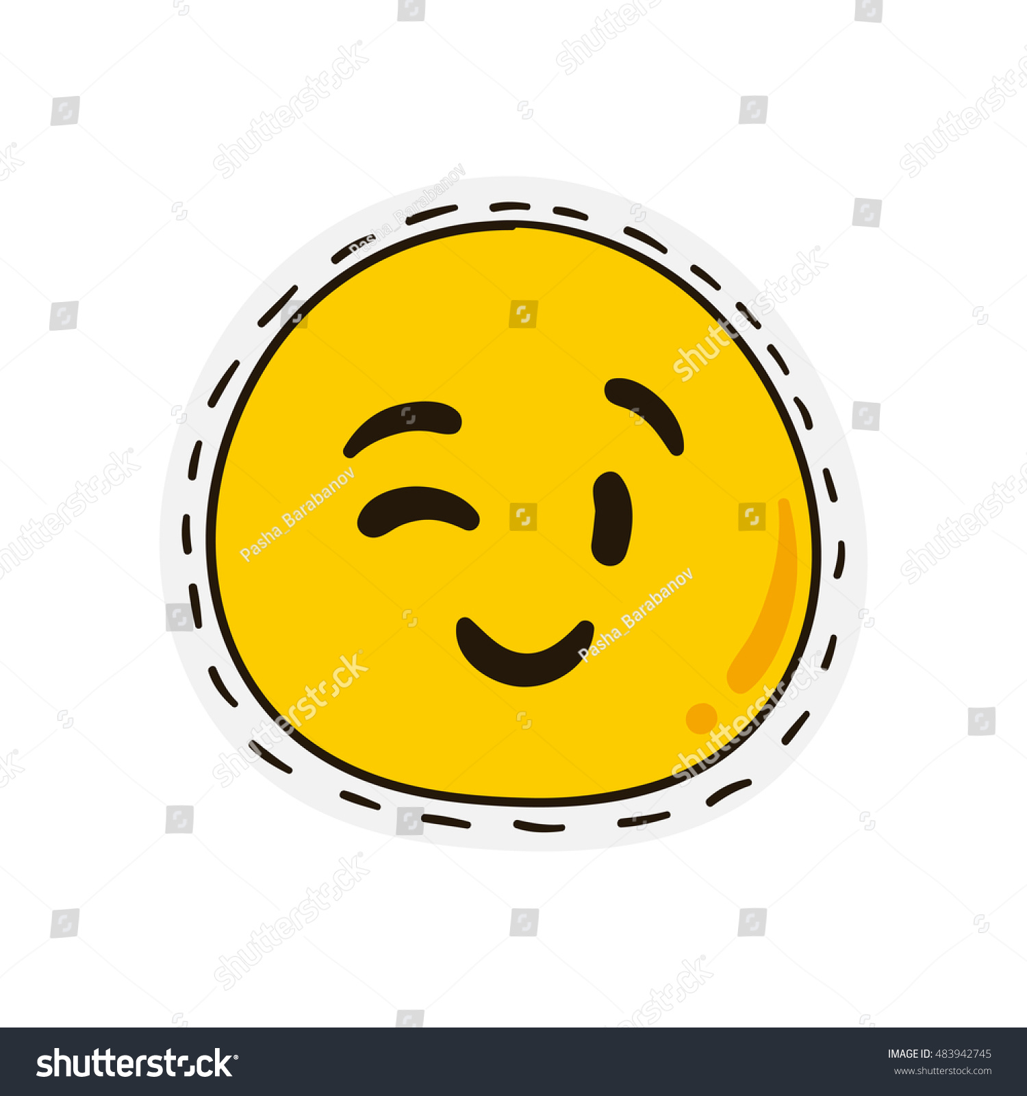 Emoji. Smile Icon. Isolated Vector Illustration On White Background