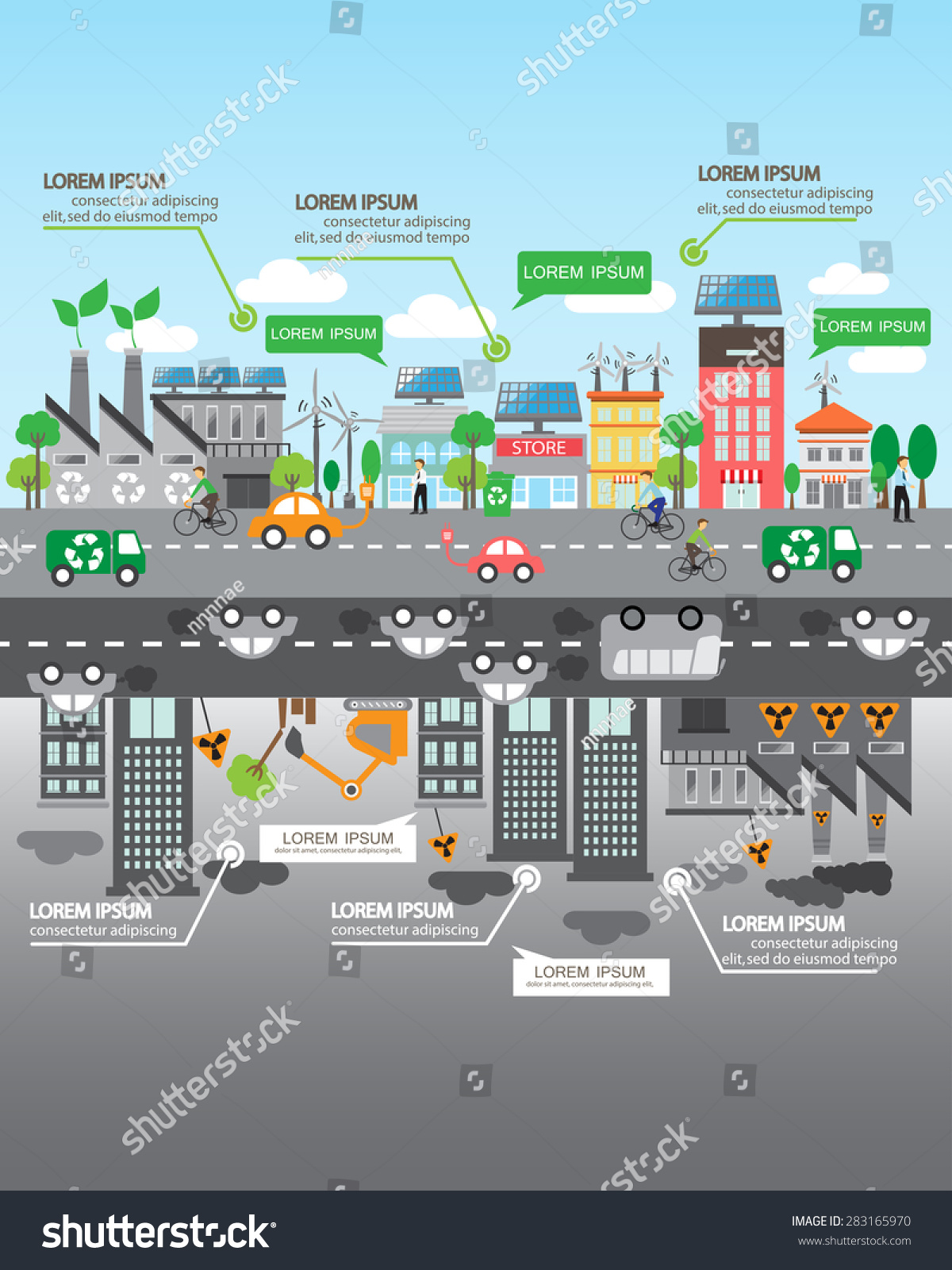 Environment ecology infographic elements Environmental risks and pollution ecosystem Can be used for background layout banner diagram web design brochure template Vector illustration Environment ecology infographic elements Environmental risks and pollution ecosystem Can be used for background layout banner diagram web design brochure template Vector illustration
