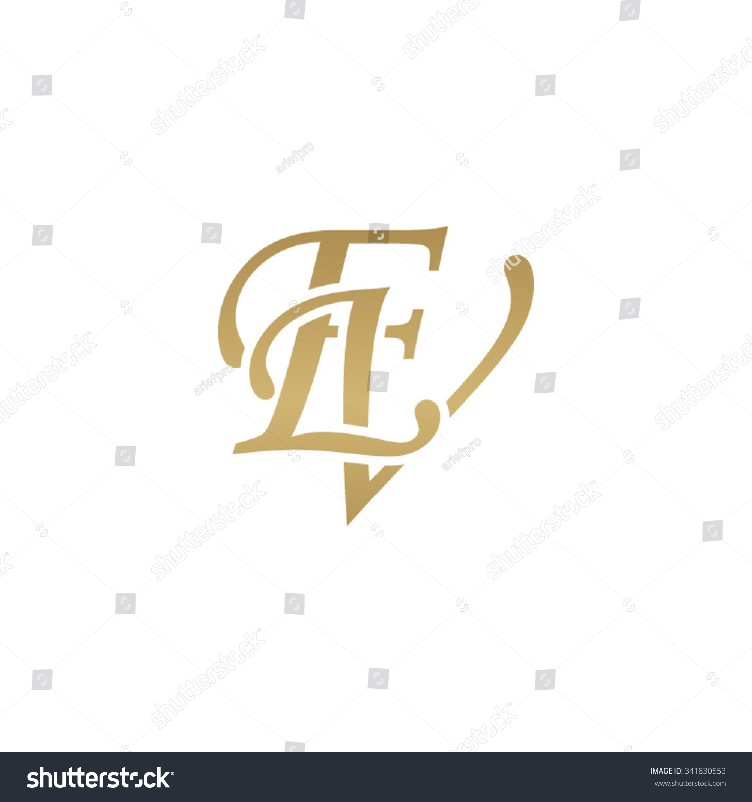 Ev Initial Monogram Logo Stock Vector 341830553 Shutterstock