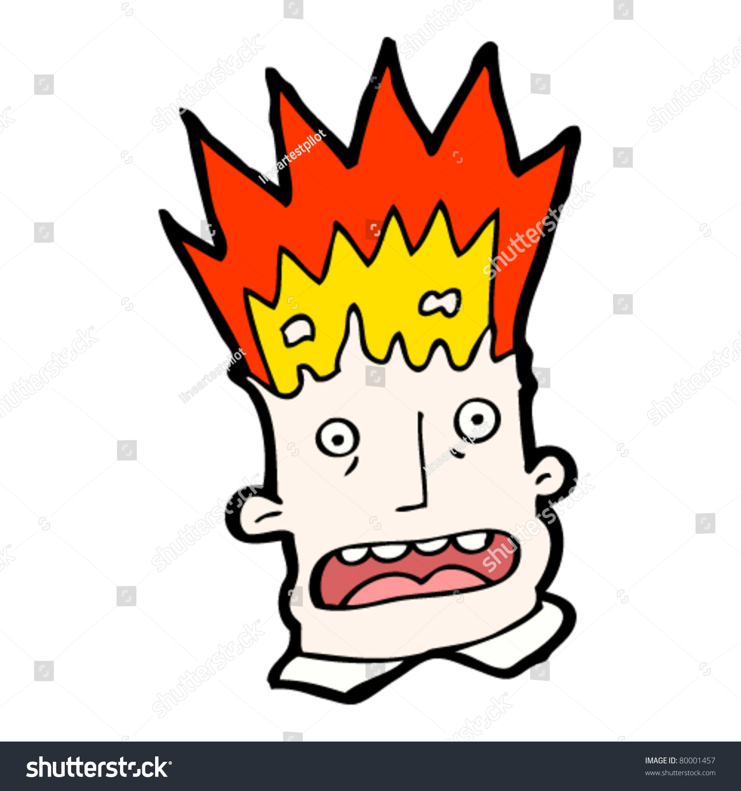 Exploding Head Cartoon Stock Vector 80001457 - Shutterstock