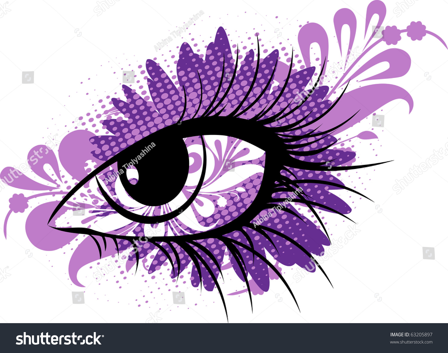 Eye Flower ,Vector Illustration - 63205897 : Shutterstock