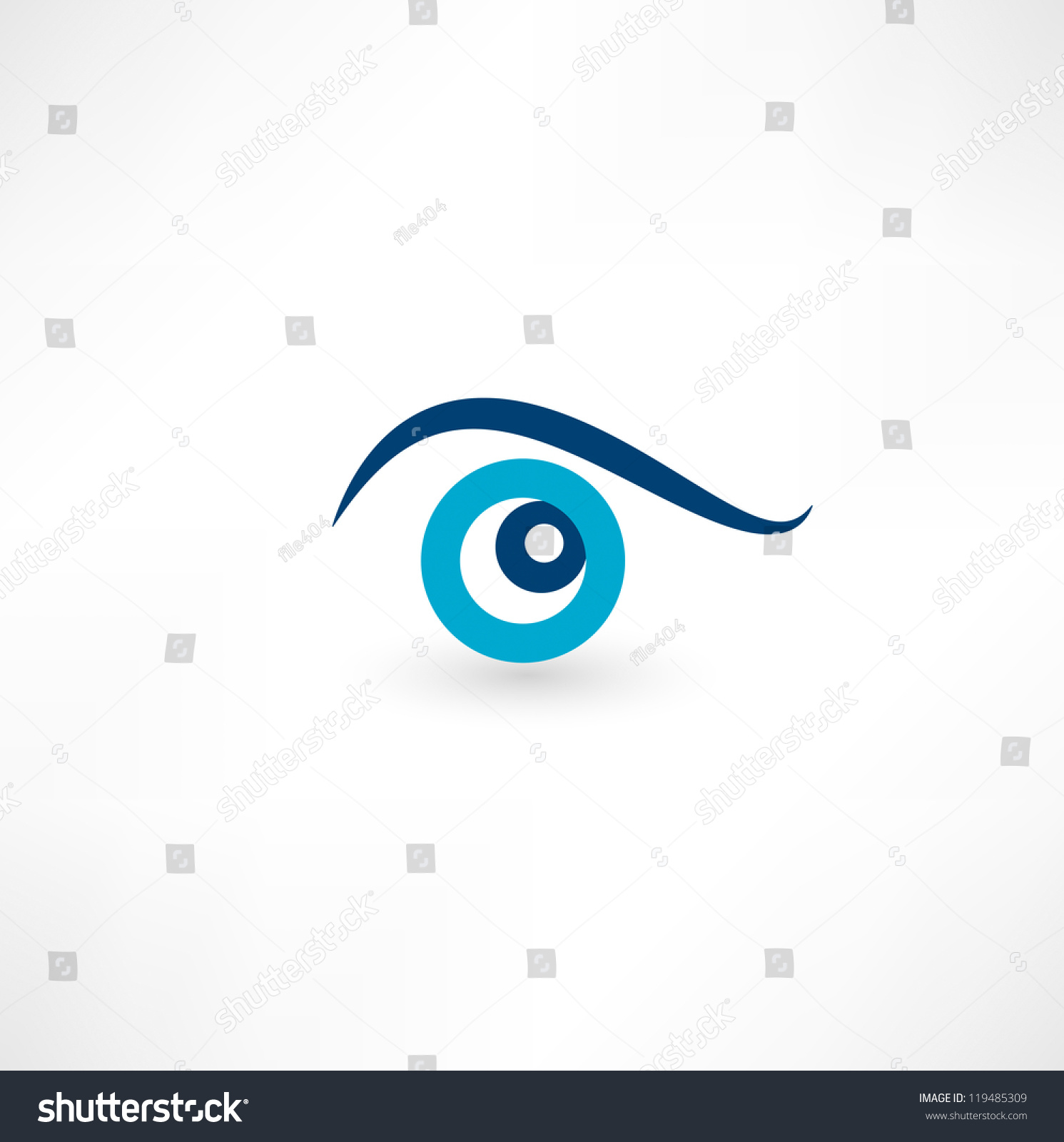 Eye Icon Stock Vector Illustration 119485309 : Shutterstock