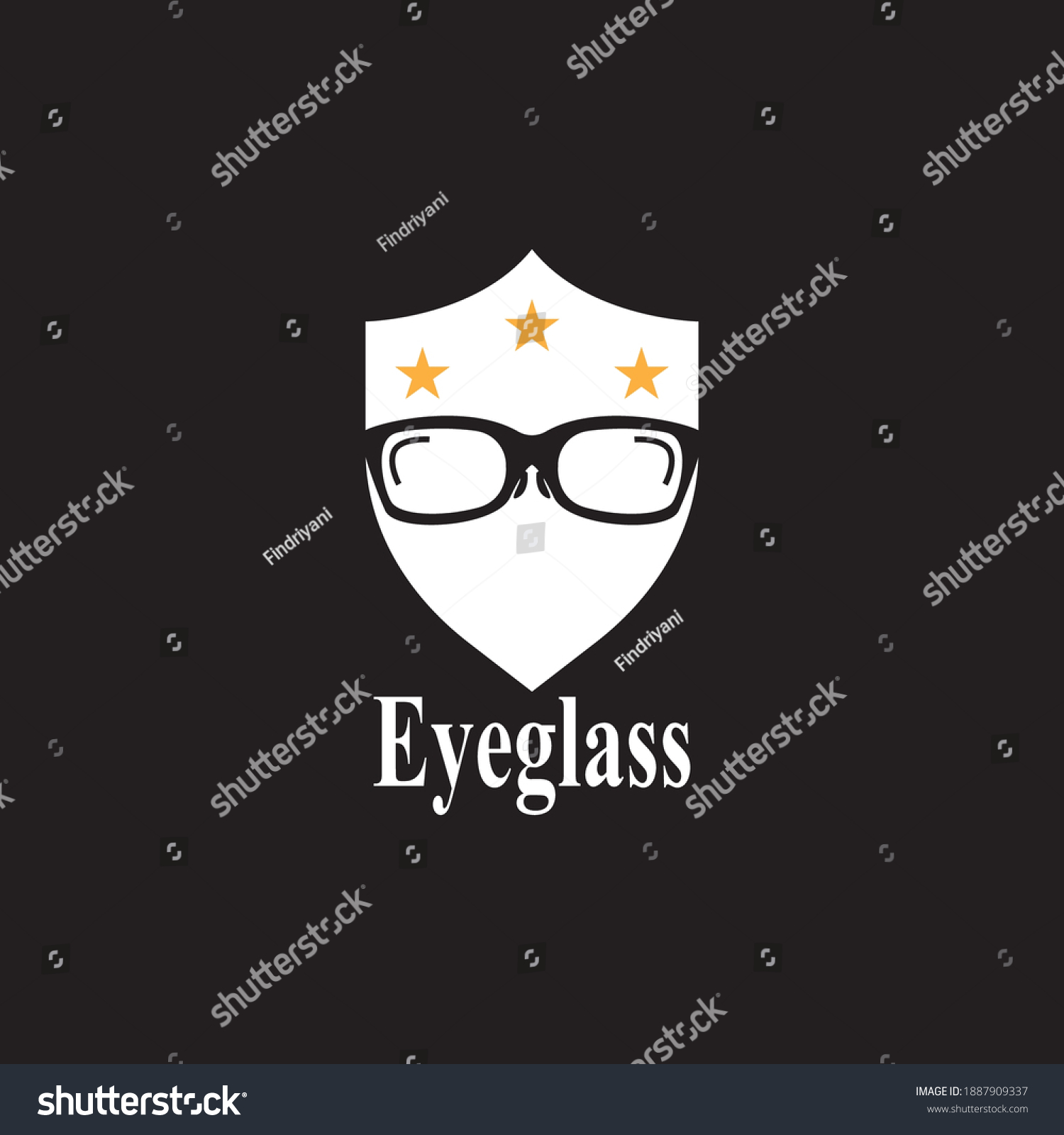 Eyeglass Logo Vector Template Illustration Stock Vector Royalty Free