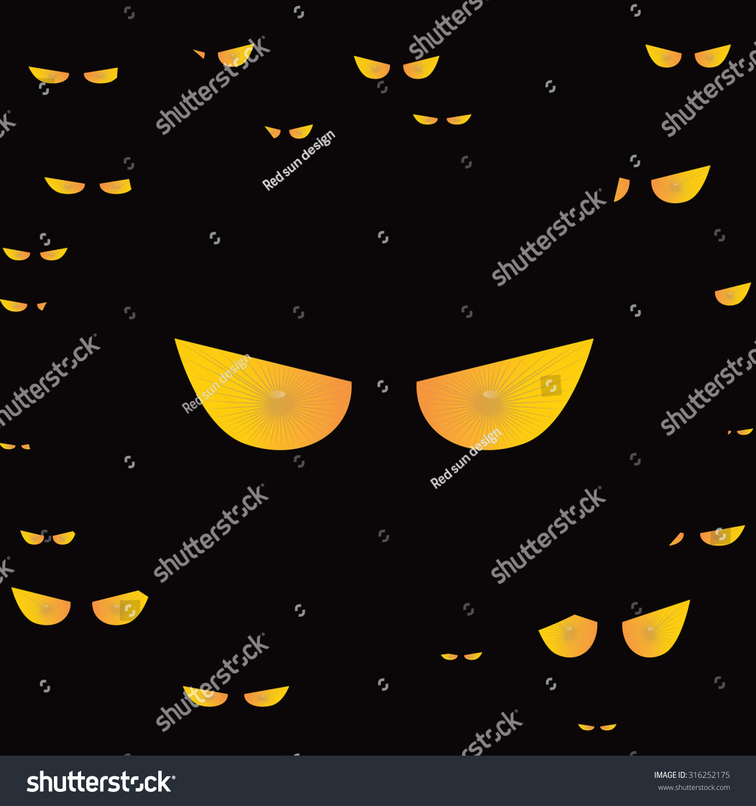 Eyes Cat Halloween Icon. Vector Design Eps10. - 316252175 : Shutterstock