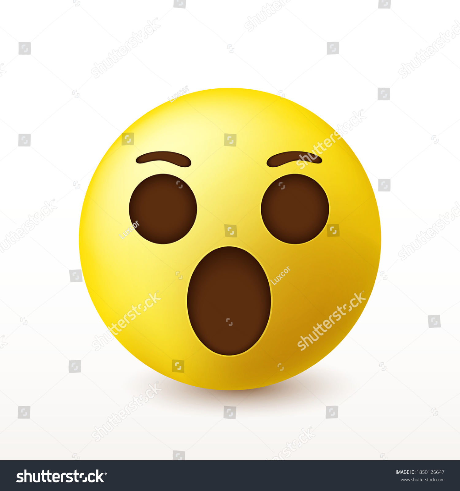 Face Screaming Fear Screaming Fear Emoji Stock Vector Royalty Free Shutterstock