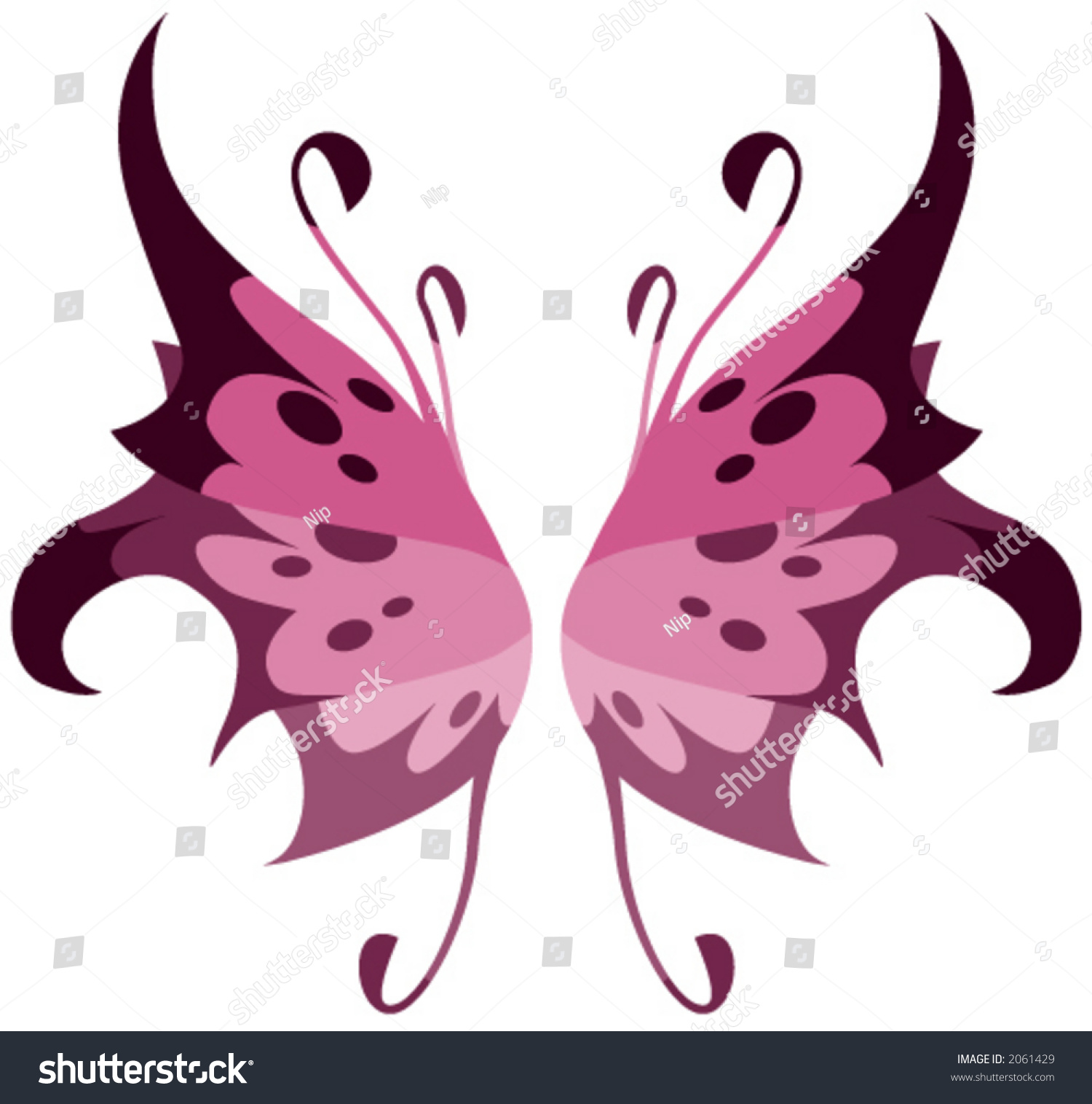 Fairy Wings Stock Vector Illustration 2061429 : Shutterstock