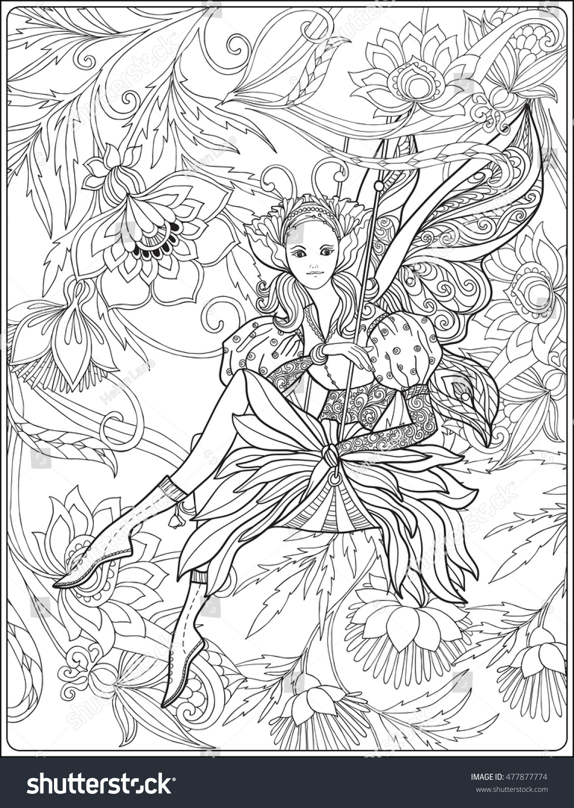 fairy mandala coloring pages - photo #18