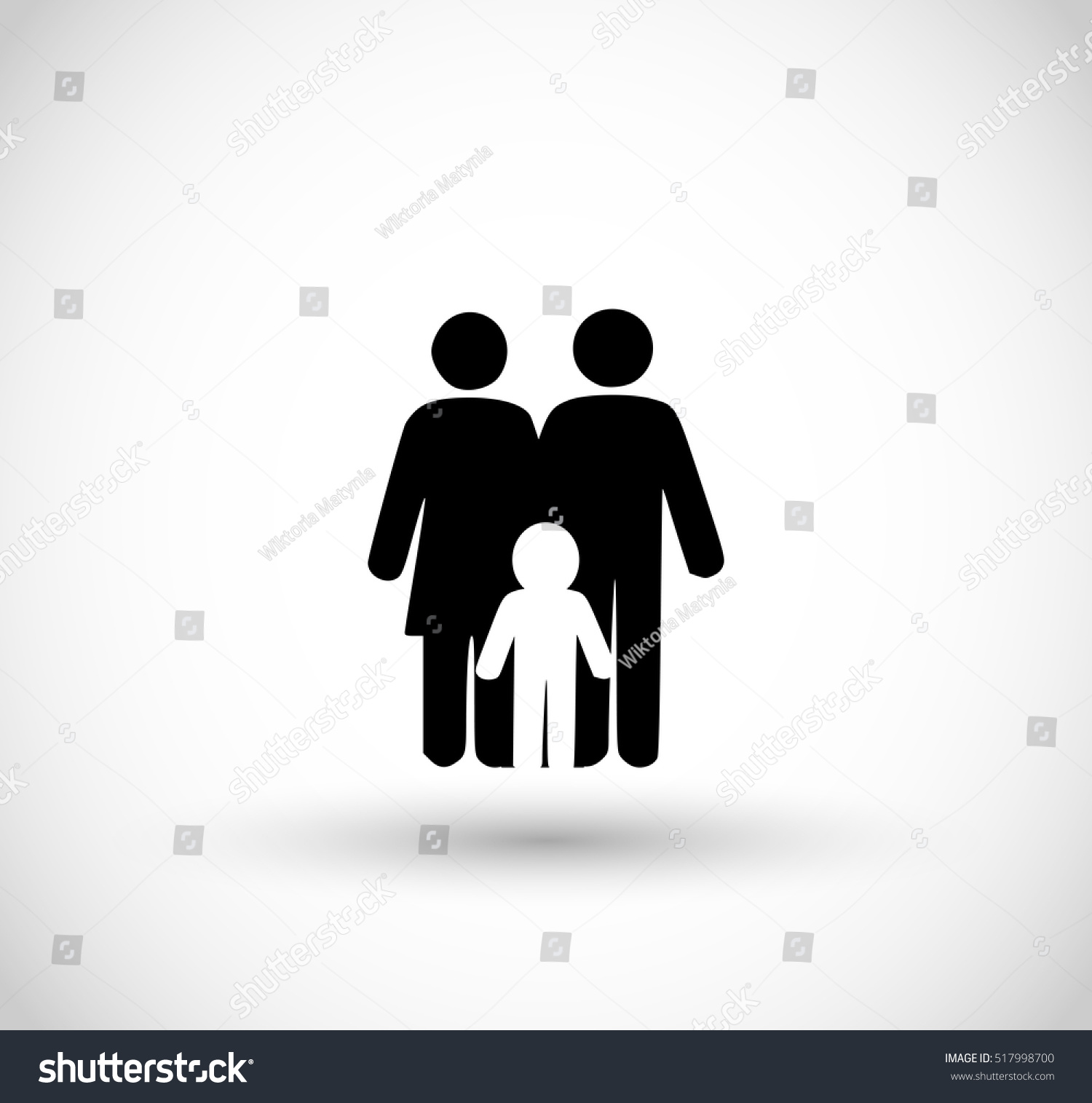Family Icon Vector - 517998700 : Shutterstock