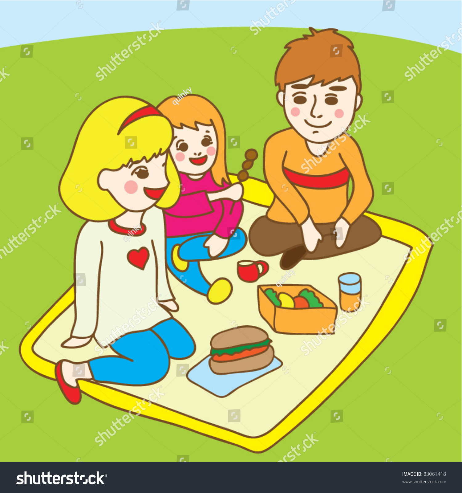 clipart family picnic - photo #49