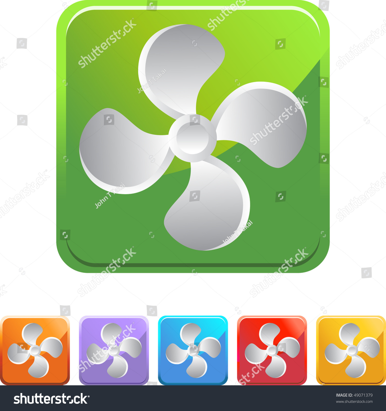 Fan Icon Stock Vector Illustration 49071379 : Shutterstock