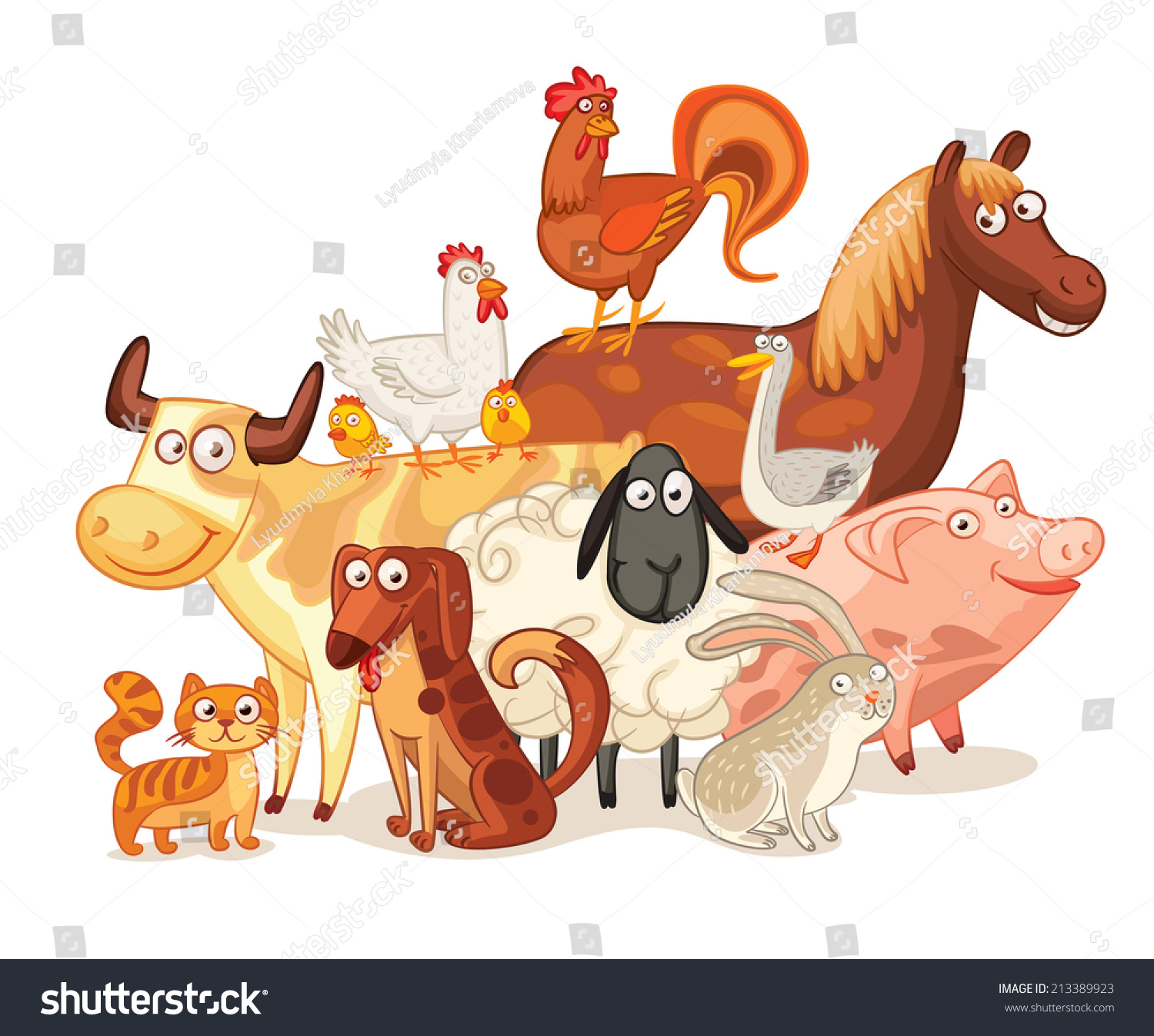 clipart of animals together - photo #43