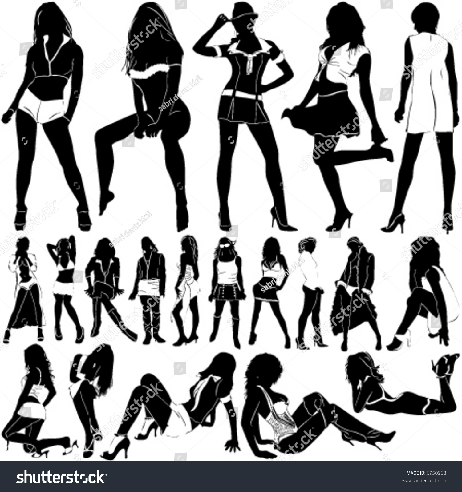 Fashion Sexy Women Vector Clothes Detail Shutterstock