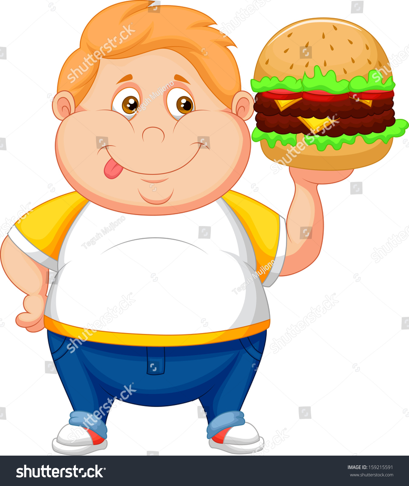 clipart fat man eating - photo #31