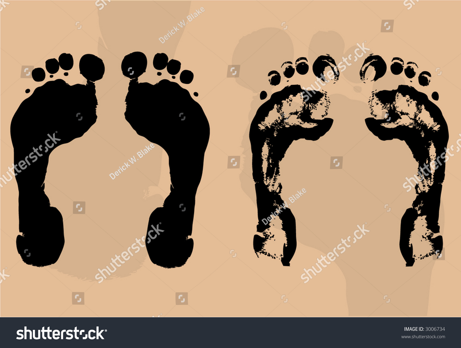 Feet Stock Vector Illustration 3006734 : Shutterstock