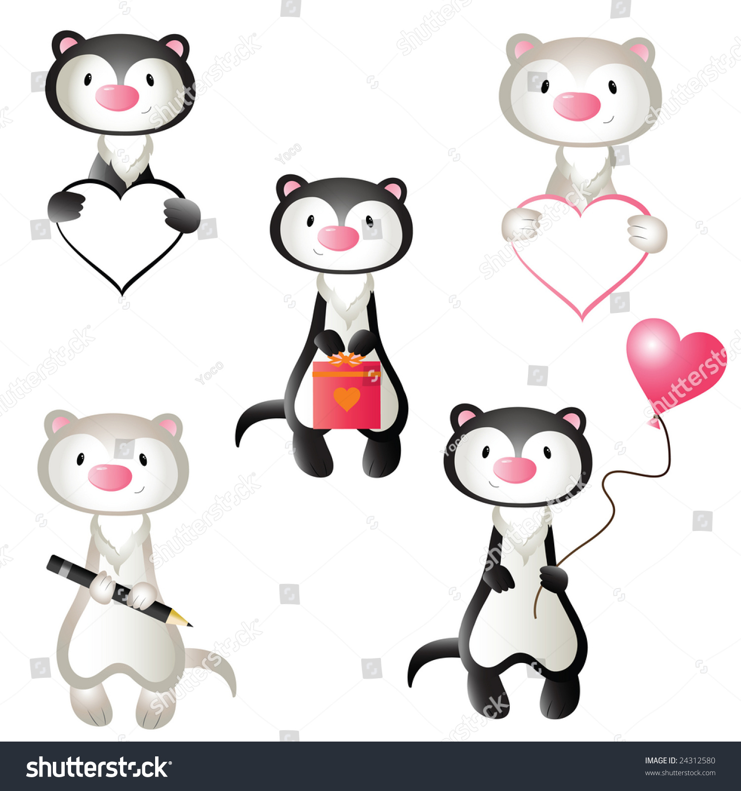 More Ferrets In My Portfolio Ferrets 1 More Ferrets In My Portfolio Stock Vector