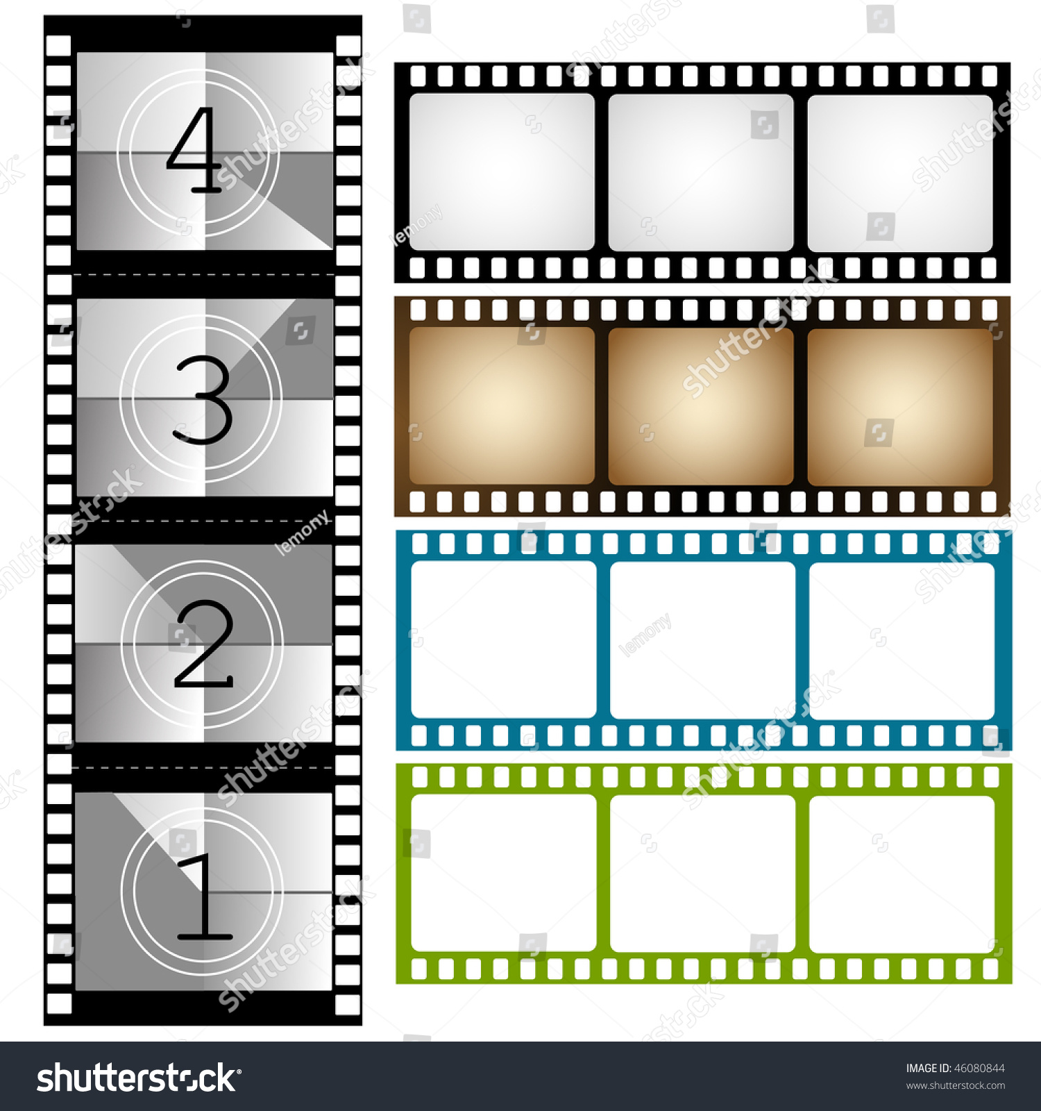 Film, Frame Stock Vector Illustration 46080844 : Shutterstock