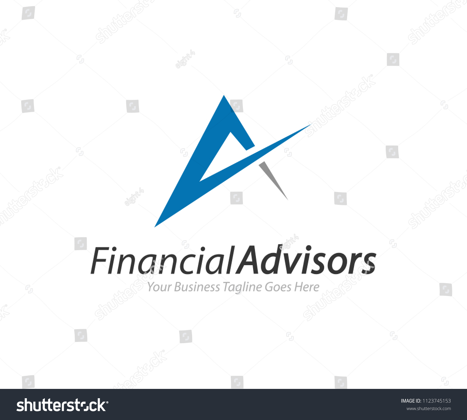 Financial Advisors Logo Design Template Vector Stock Vector Royalty