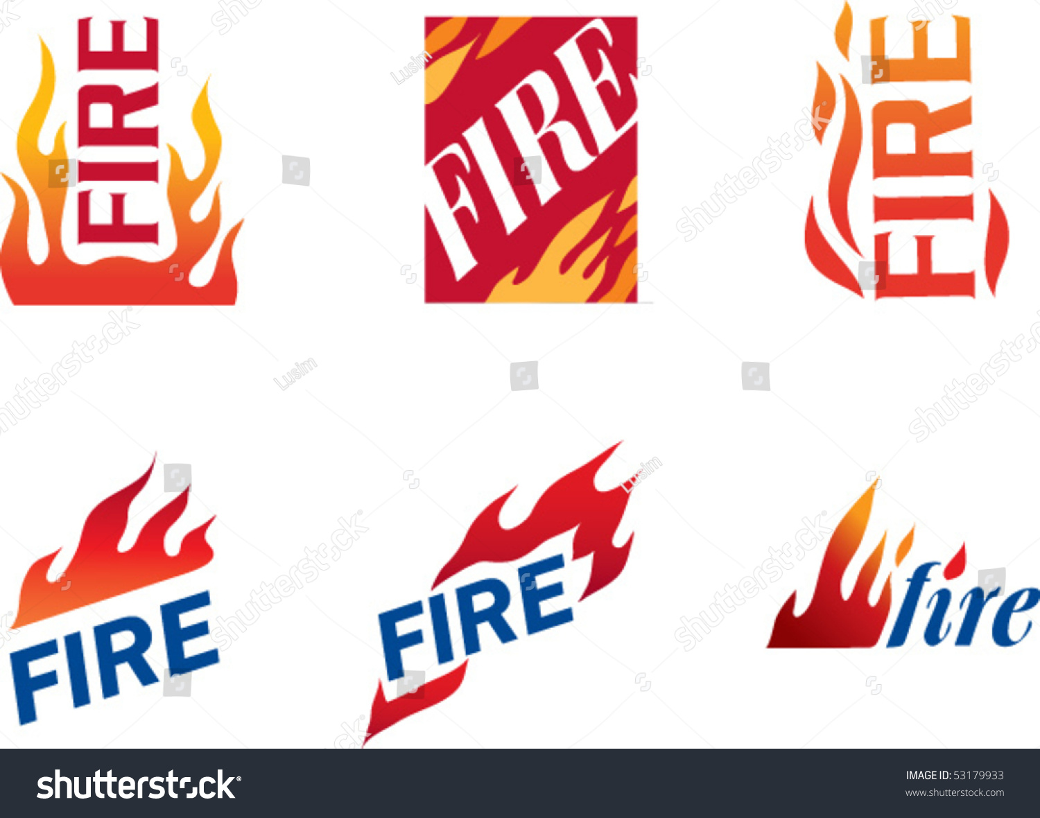 Fire Symbol #2 Stock Vector Illustration 53179933 : Shutterstock