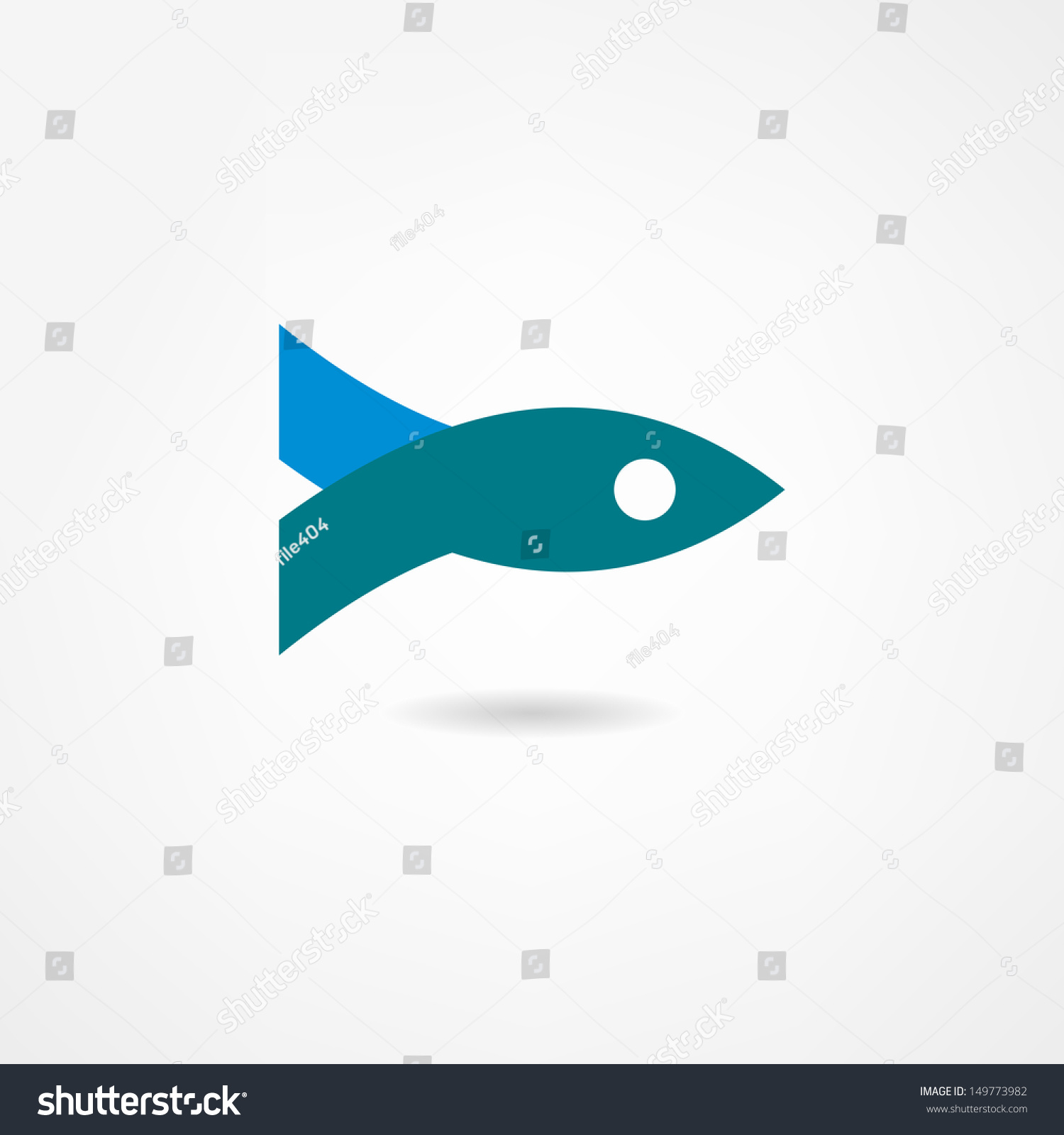 Fish Icon Stock Vector Illustration 149773982 : Shutterstock