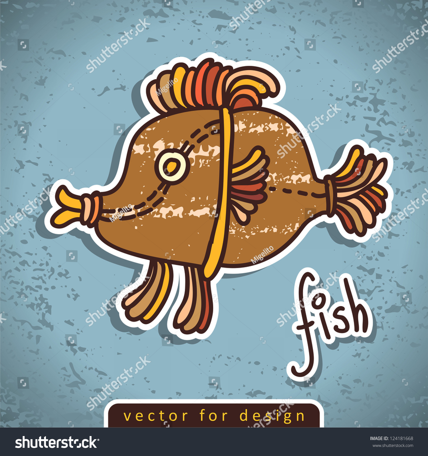 Fish - Vintage Illustration, Wallpaper, Background In Vector