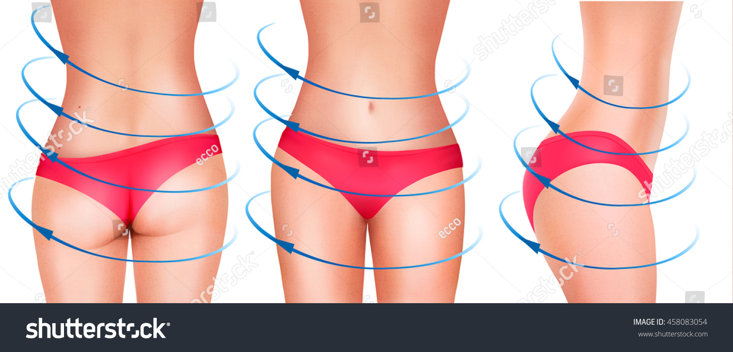 Vektor Stok Fit Female Body Underwear Vector Tanpa Royalti Shutterstock