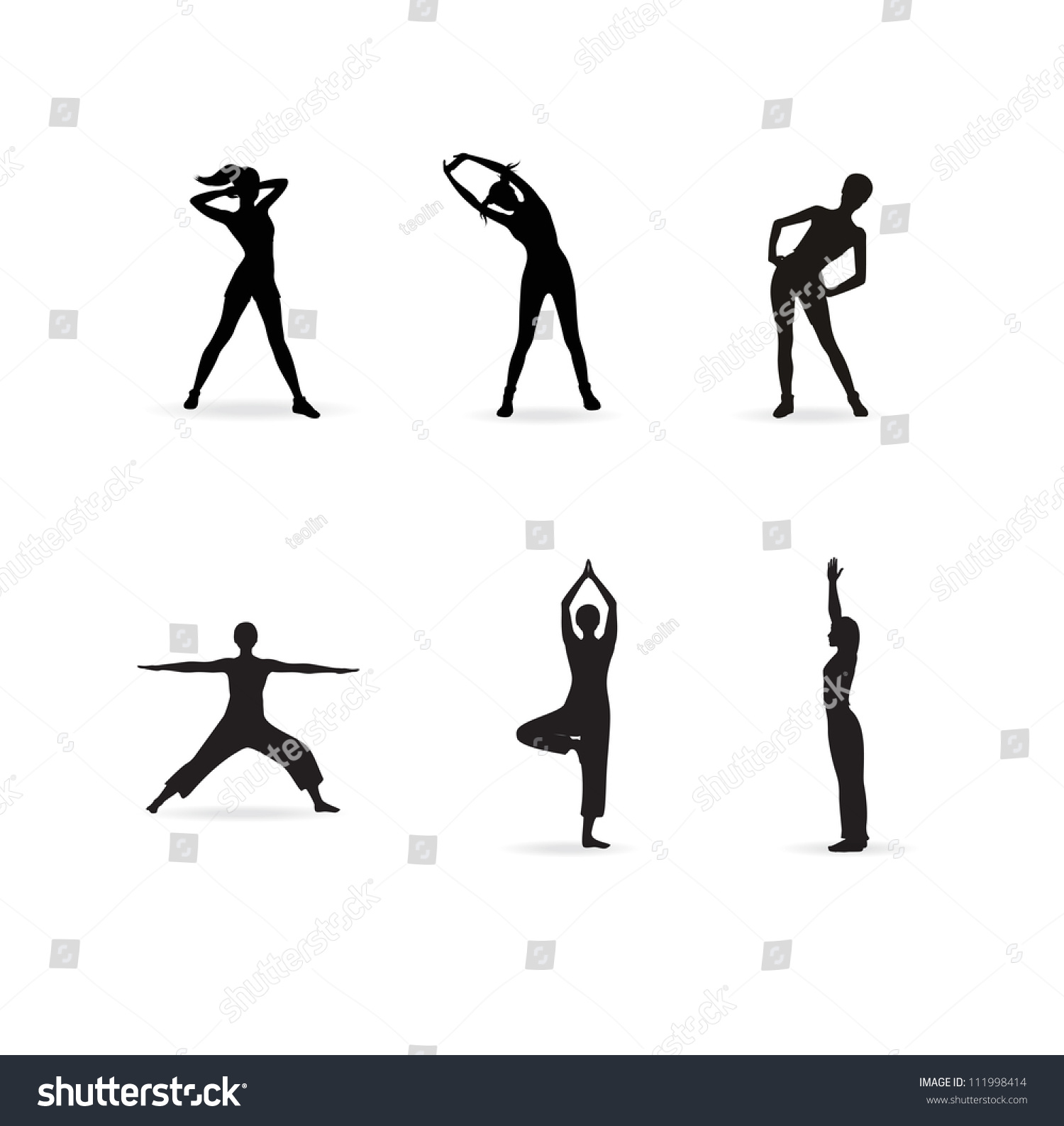 Fitness Stock Vector Illustration 111998414 : Shutterstock