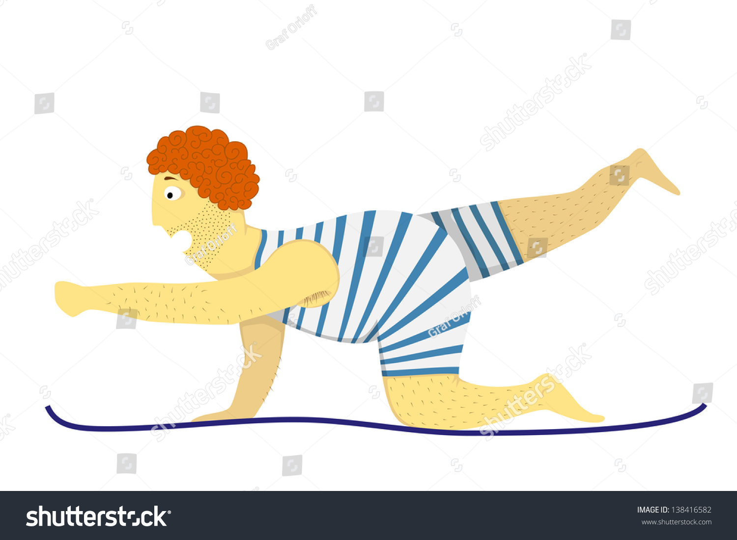 Fitness Guy Stock Vector 138416582 : Shutterstock