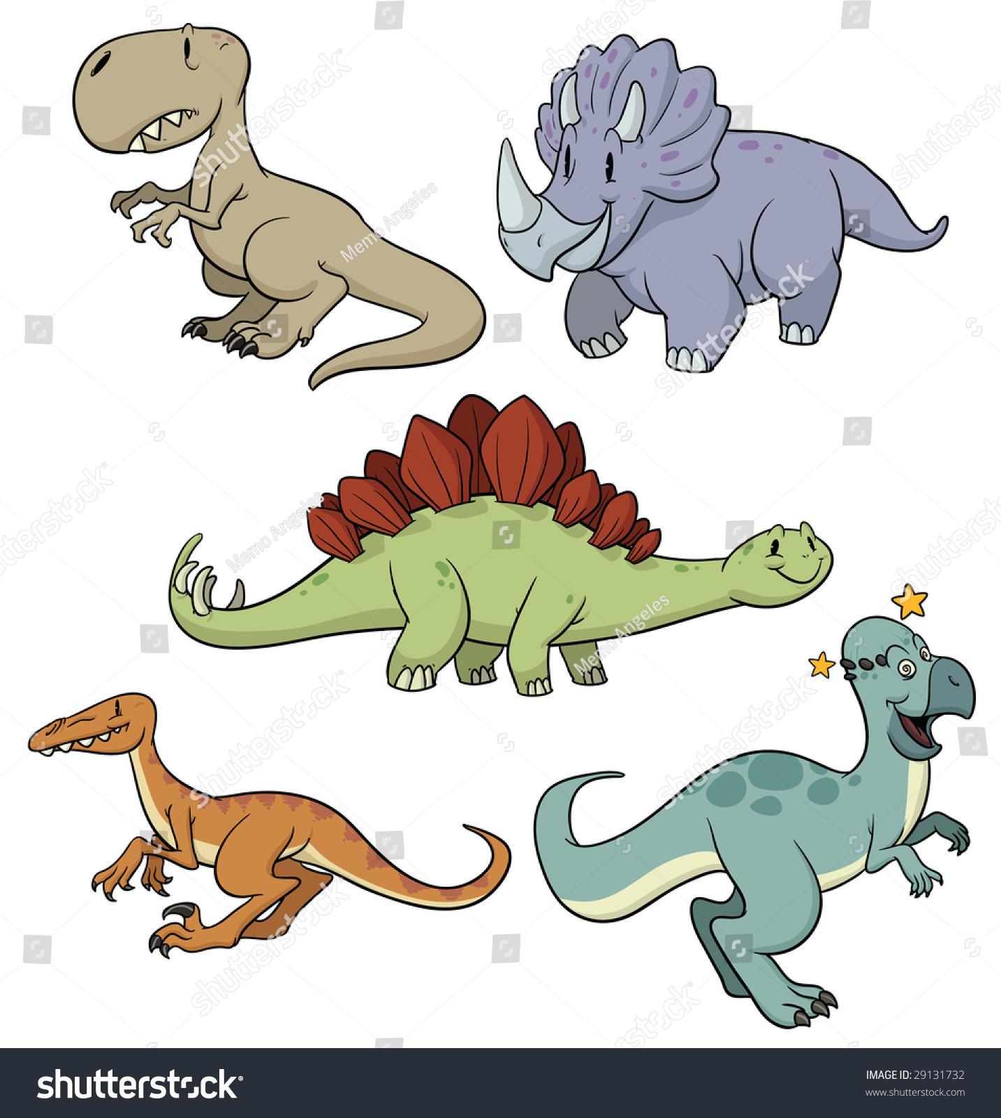 five types of dinosaurs