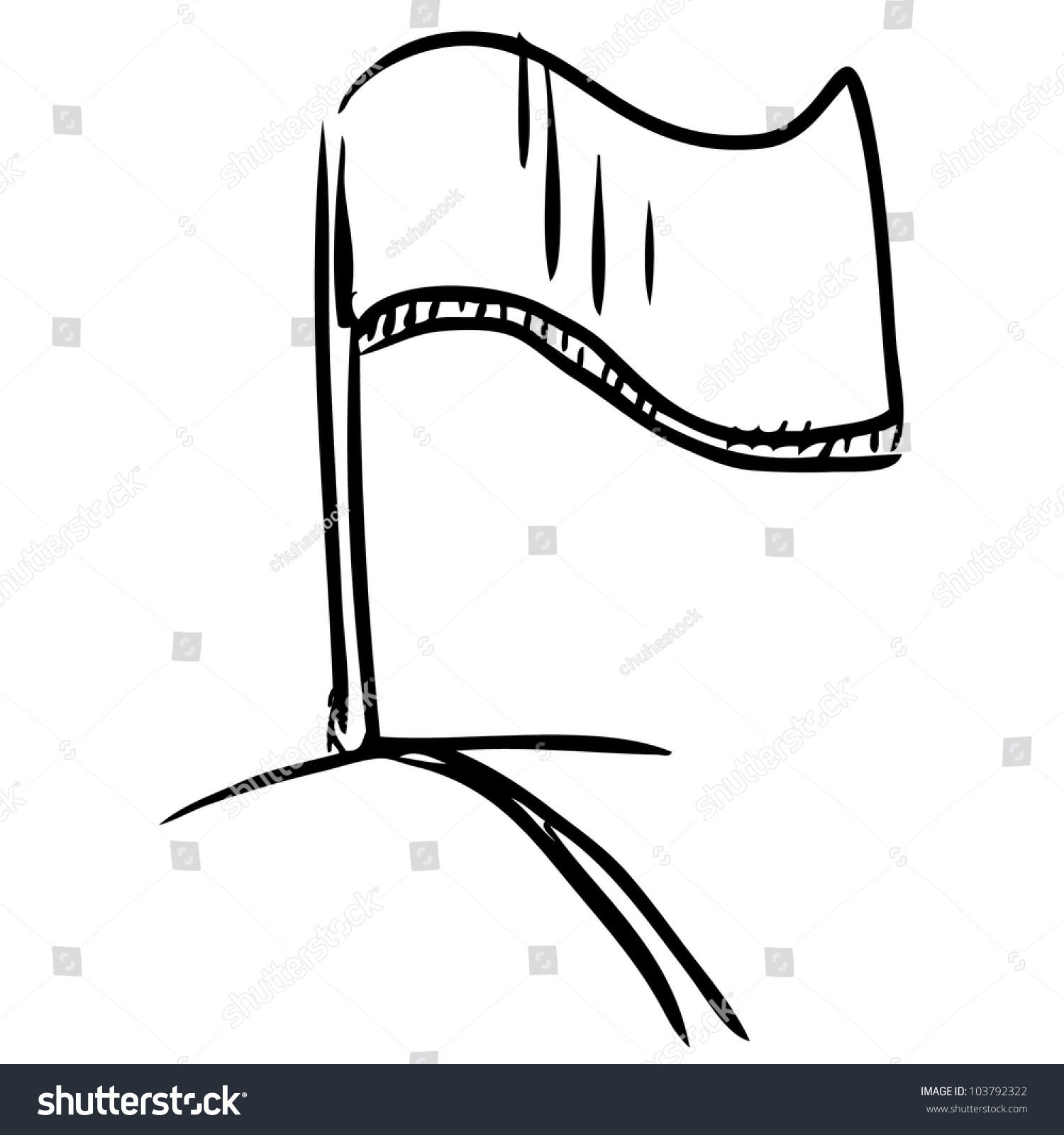 Flag Icon Hand Drawing Sketch Vector Stock Vector 103792322 - Shutterstock