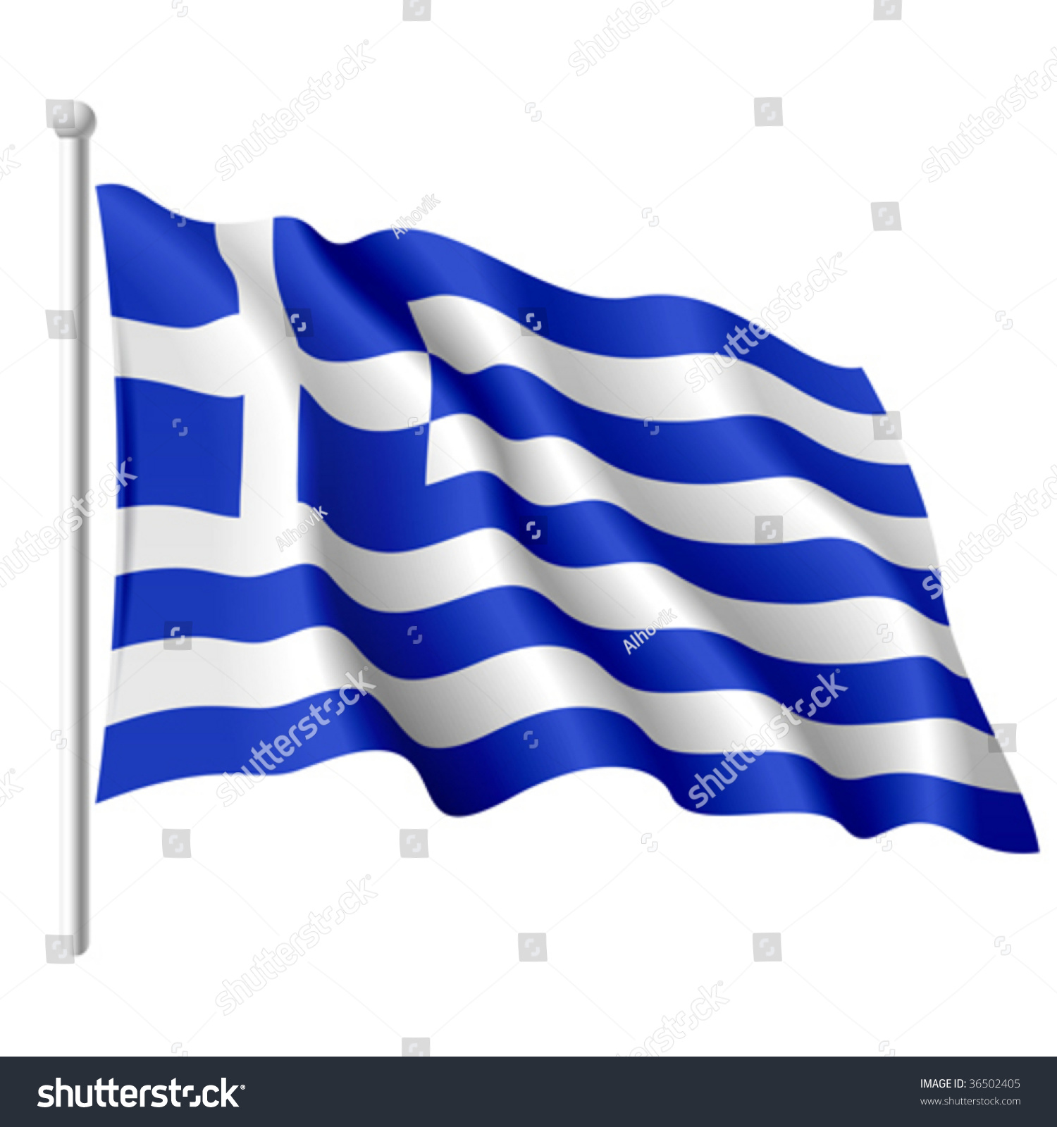 Flag Of Greece. Vector. - 36502405 : Shutterstock