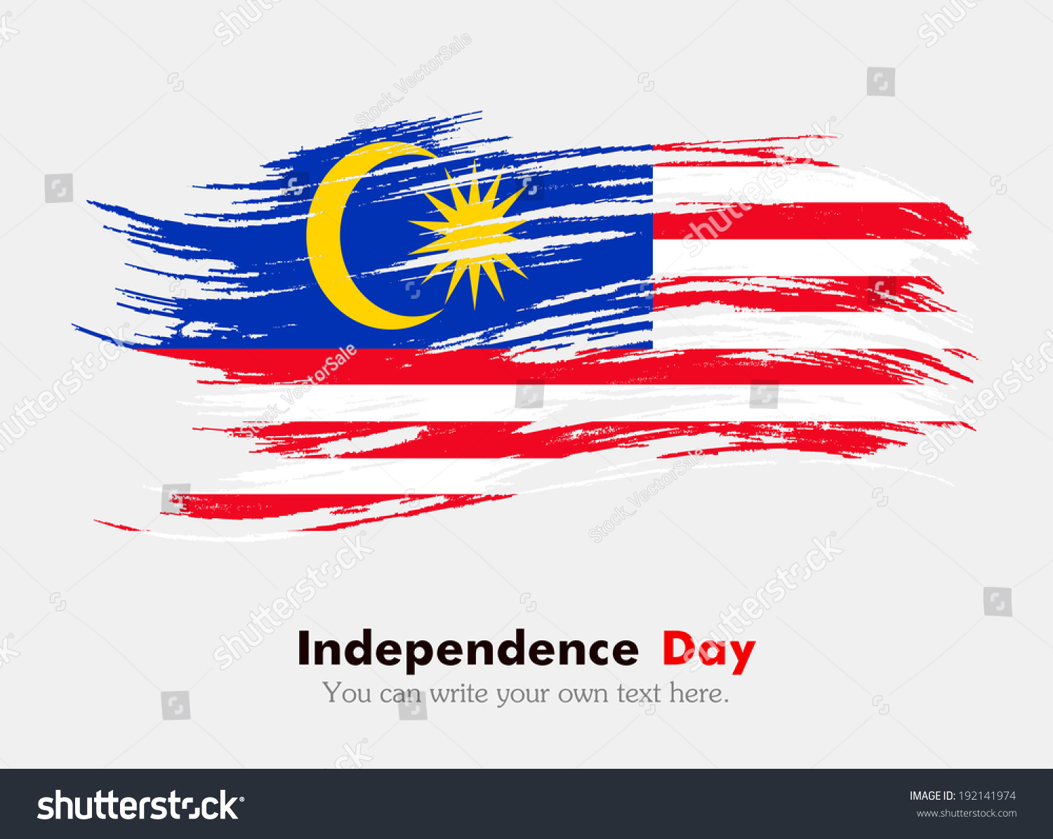 Flag Malaysia Stock Vector 192141974 - Shutterstock