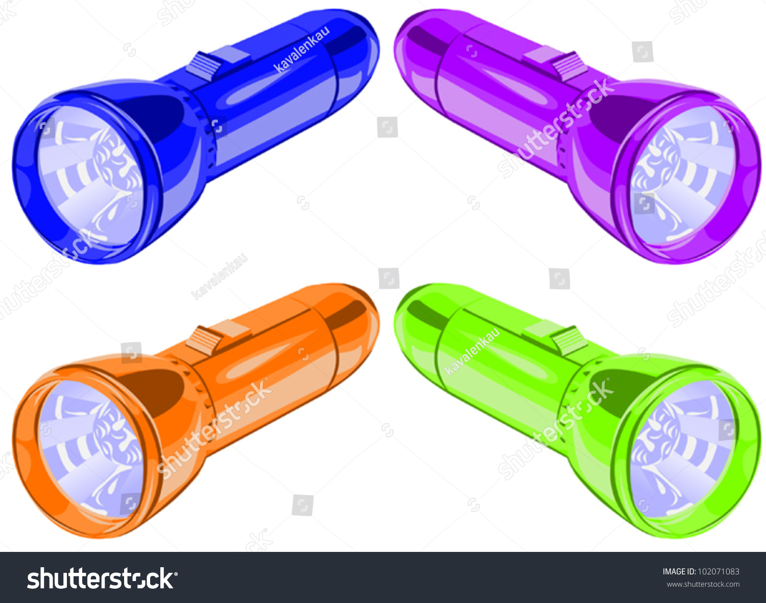 Flashlight, Vector Illustration - 102071083 : Shutterstock