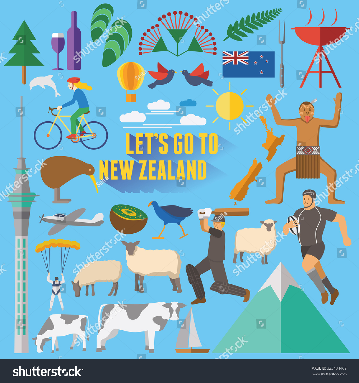 clipart map of new zealand - photo #38