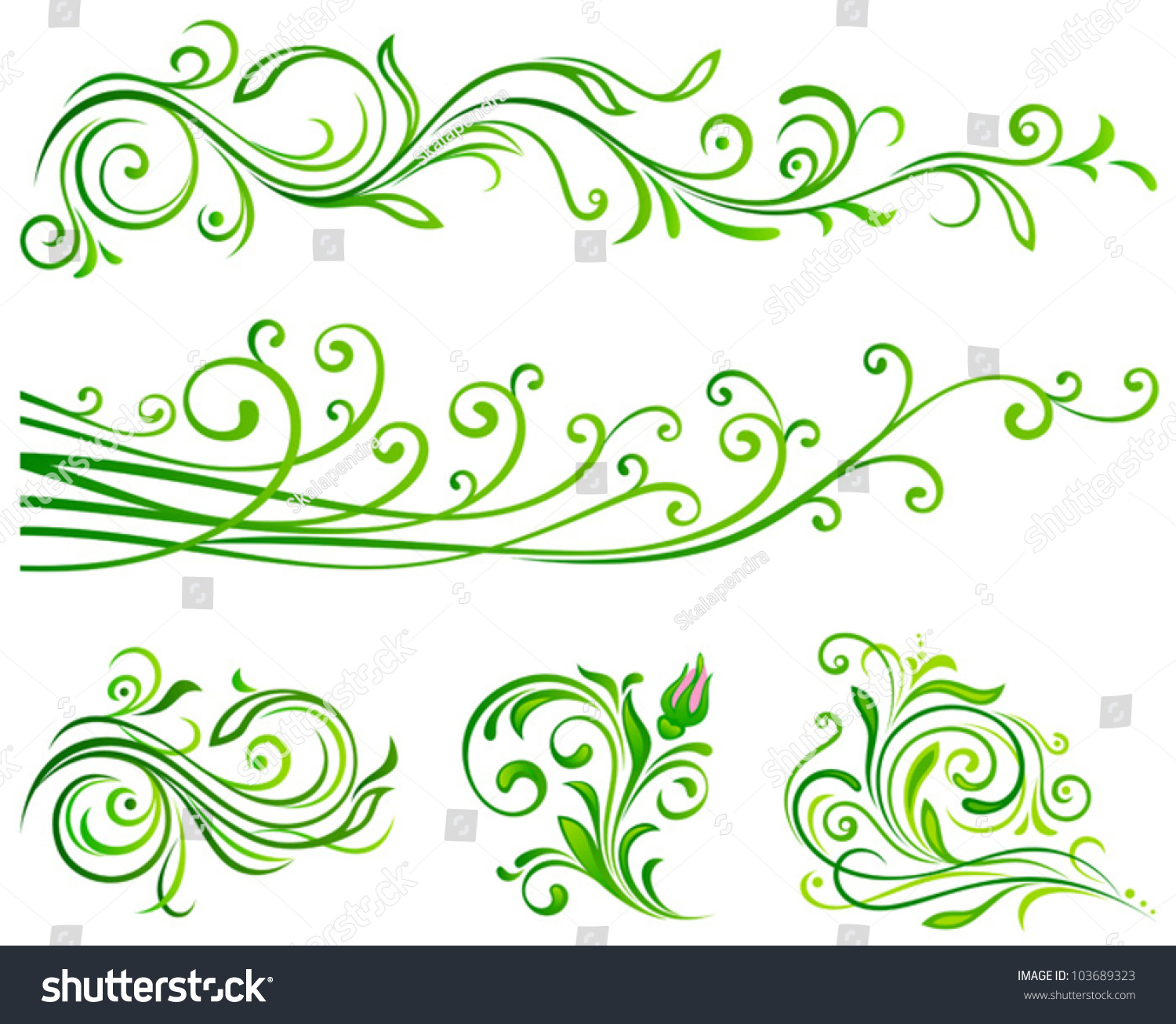 Floral Stock Vector 103689323 - Shutterstock