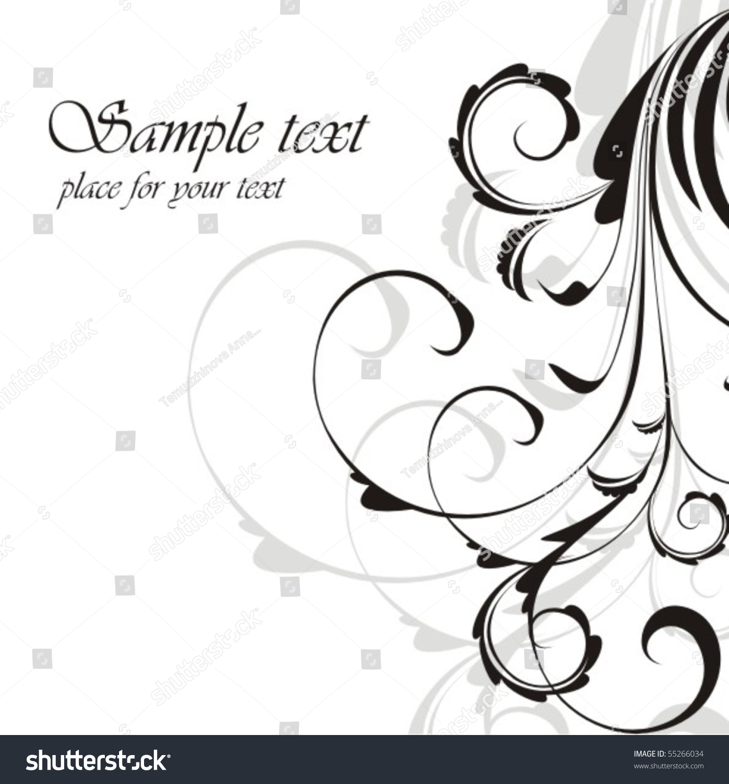 Floral Background Stock Vector Illustration 55266034 : Shutterstock