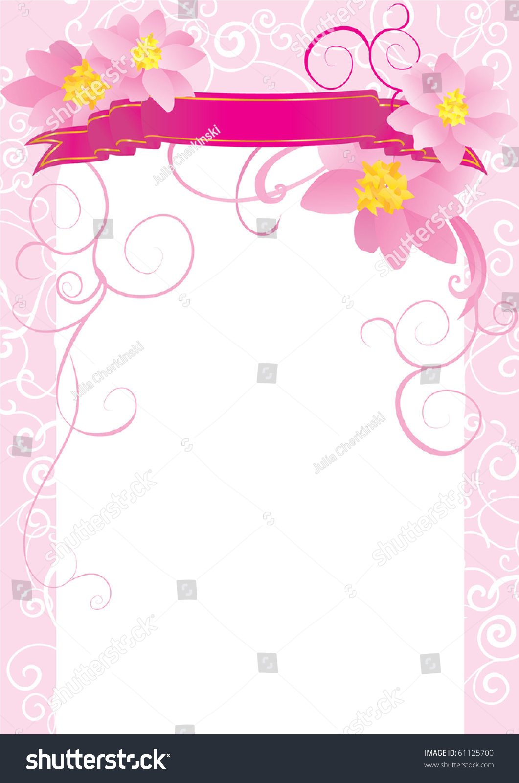 Floral Background Stock Vector Illustration 61125700 : Shutterstock