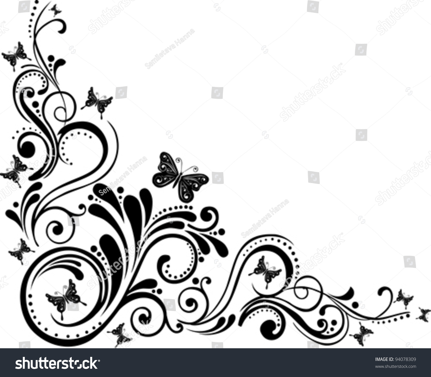 black fancy background