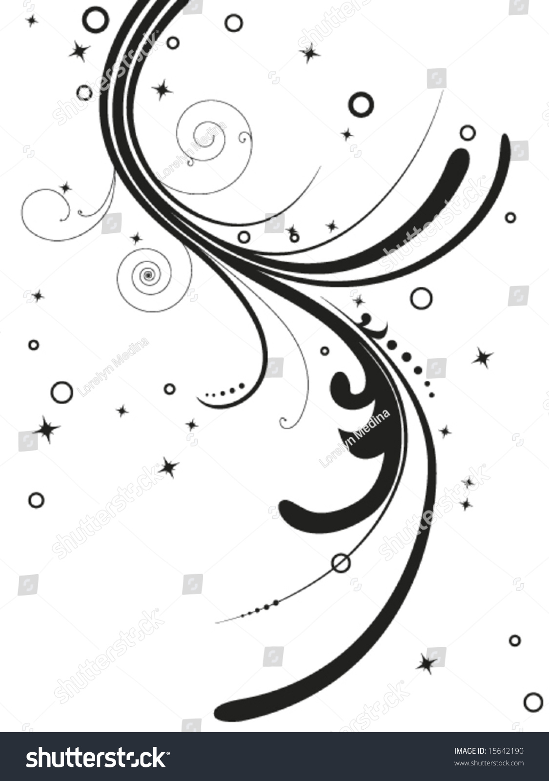 Floral Vines Vector Stock Vector 15642190 - Shutterstock